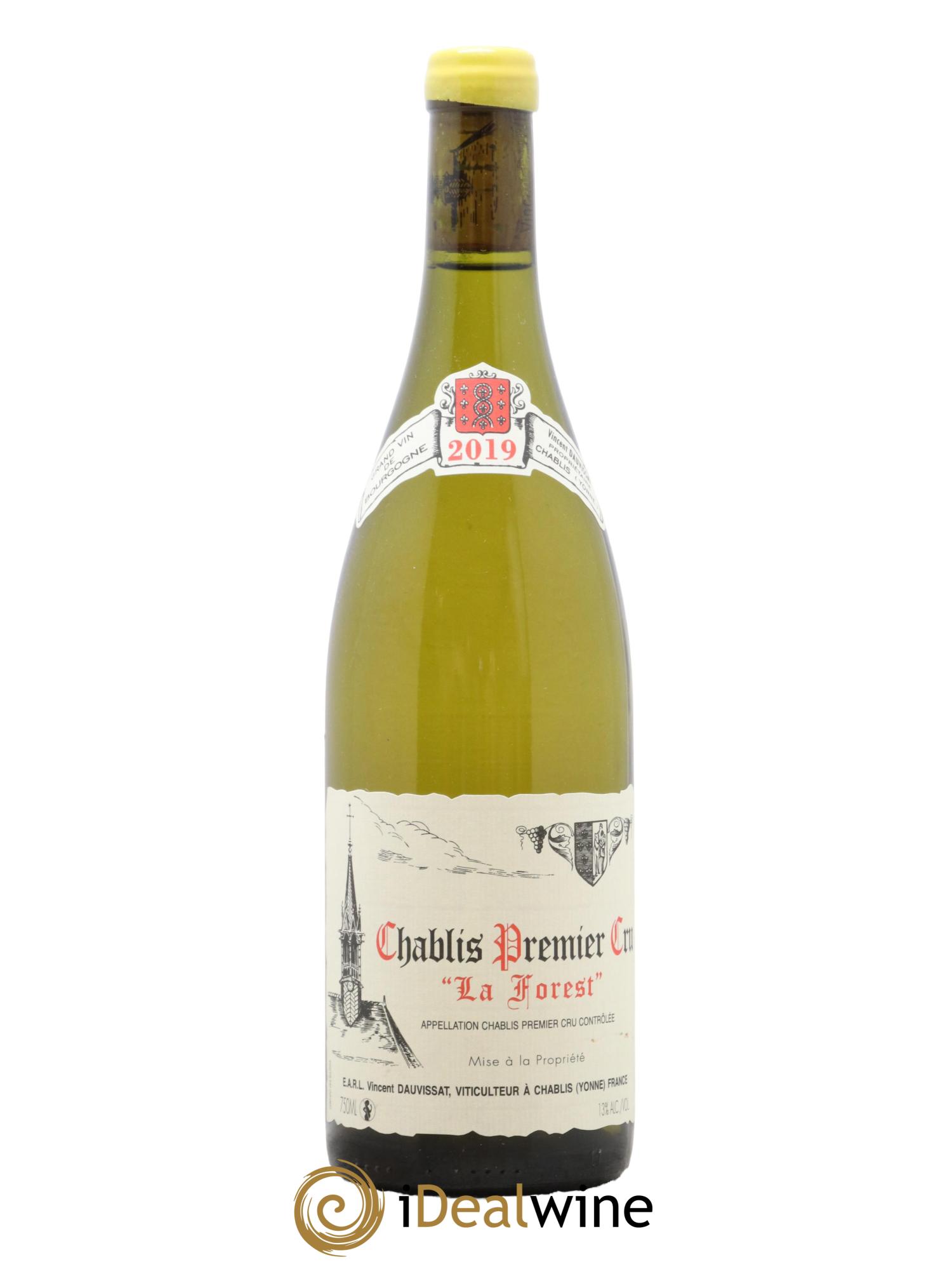 Chablis 1er Cru La Forest Vincent Dauvissat (Domaine) 2019 - Lot de 1 bouteille - 0