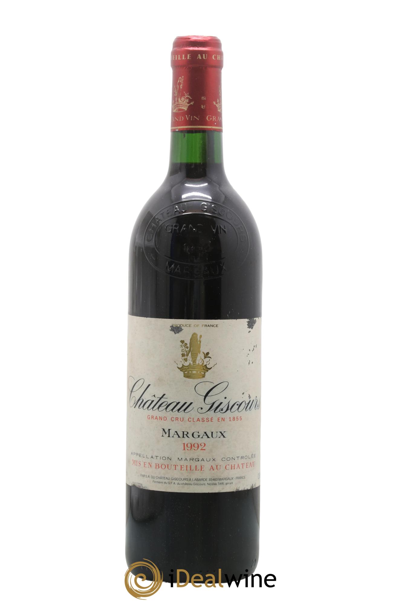 Château Giscours 3ème Grand Cru Classé 1992 - Lotto di 1 bottiglia - 0