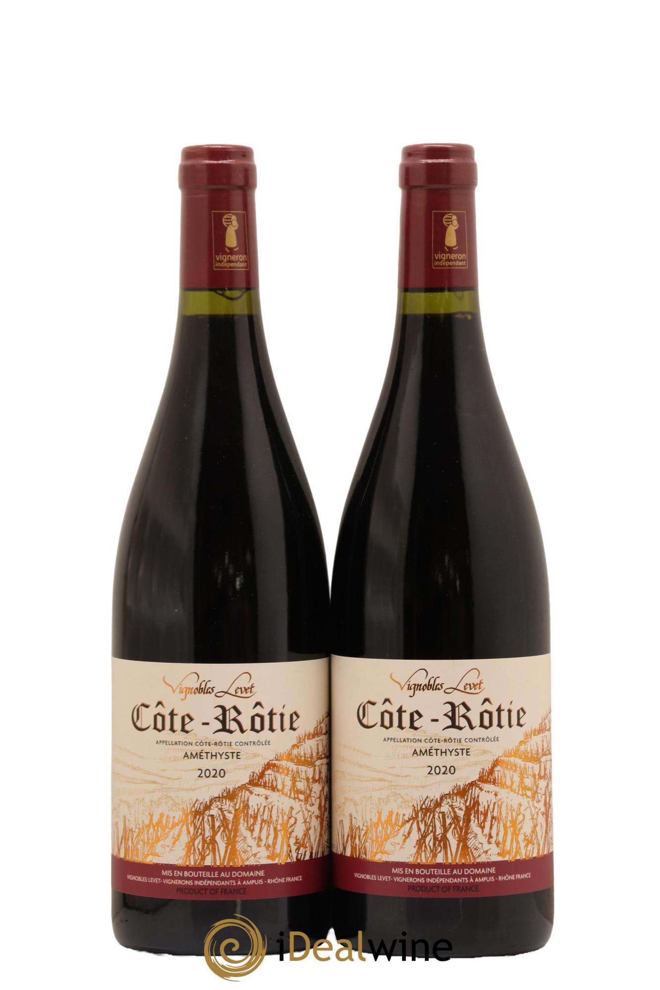 Côte-Rôtie Améthyste Vignobles Levet 2020 - Lot de 2 bouteilles - 0