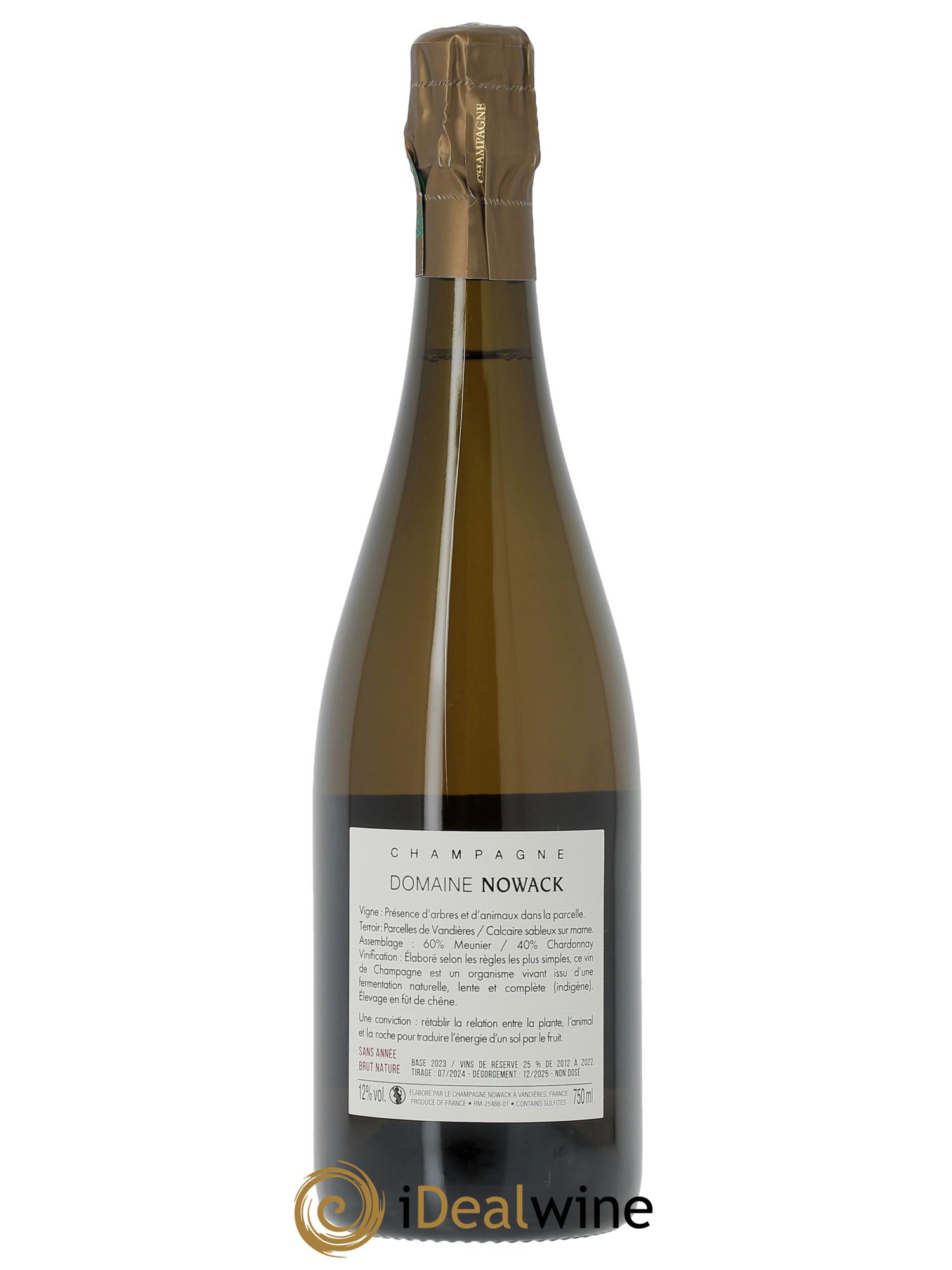 S.A (Sans Année) Non Dosé Nowack  - Lot of 1 bottle - 1