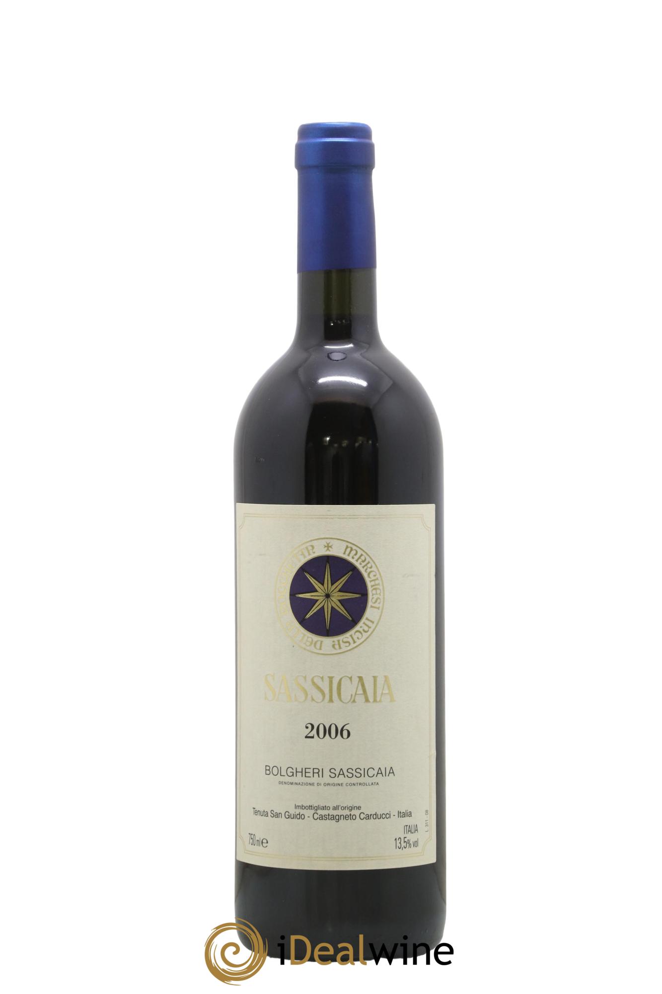 Bolgheri DOC Sassicaia Tenuta San Guido 2006 - Posten von 1 Flasche - 0