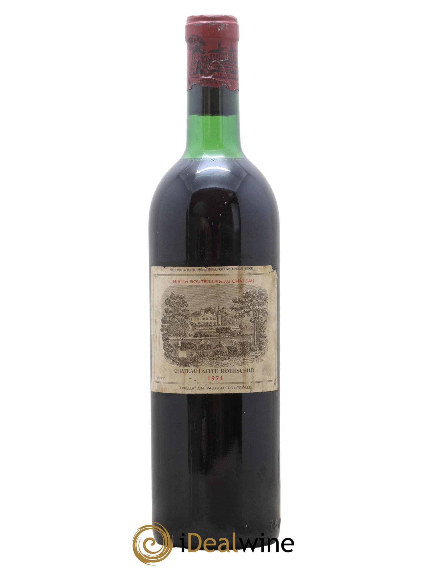 Château Lafite Rothschild 1er Grand Cru Classé 1971 - Lot de 1 bouteille - 0