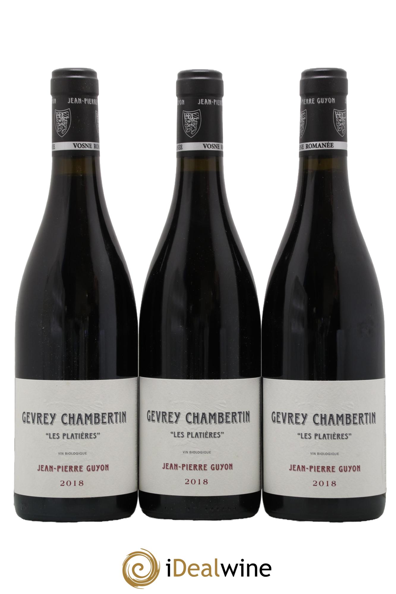 Gevrey-Chambertin Les Platières Guyon (Domaine) 2018 - Lot de 3 bouteilles - 0