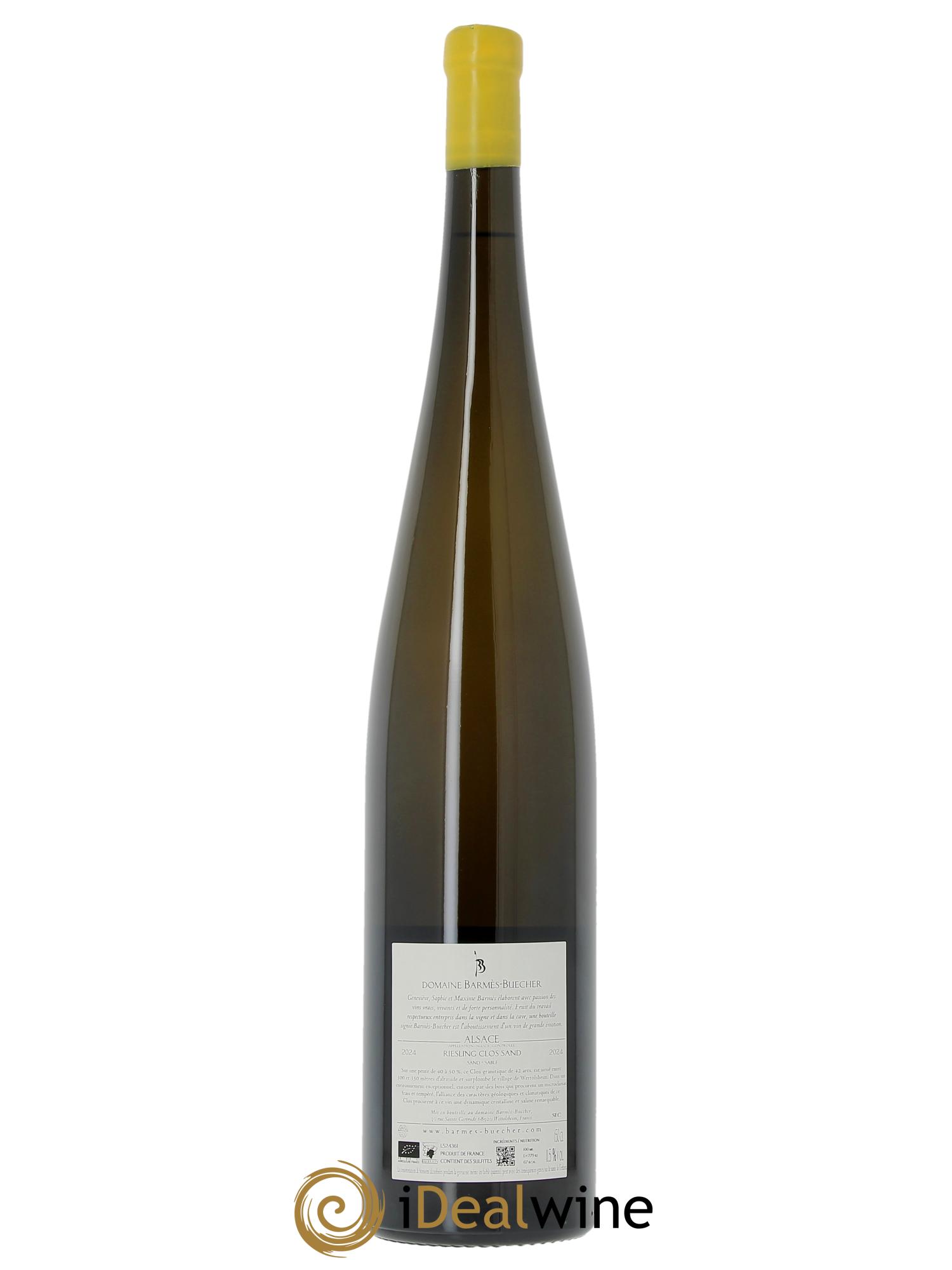 Alsace Riesling Clos Sand Barmes-Buecher  2024 - Lot de 1 magnum - 1