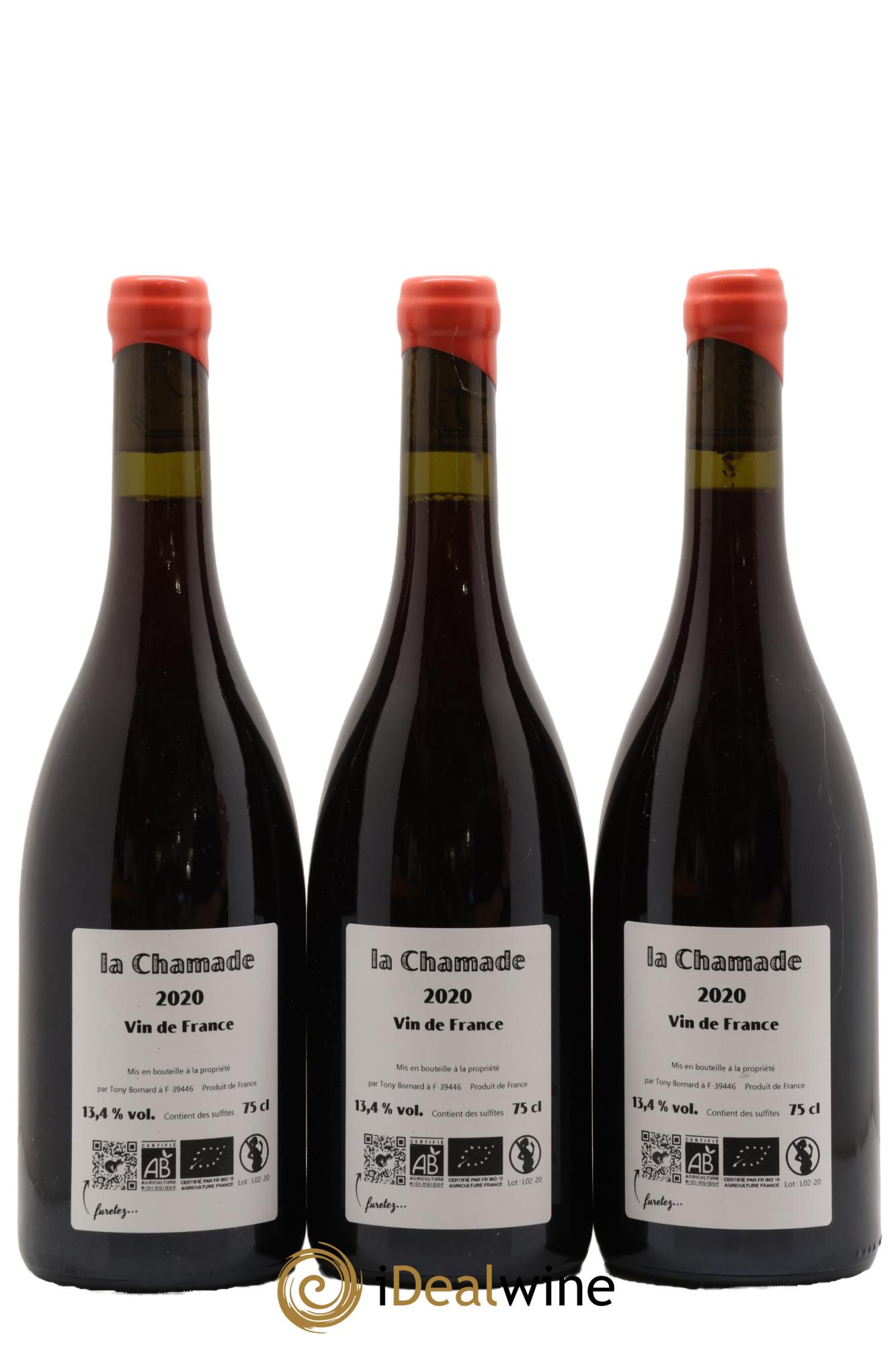 Vin de France La Chamade Bornard 2020 - Lot de 3 bouteilles - 1
