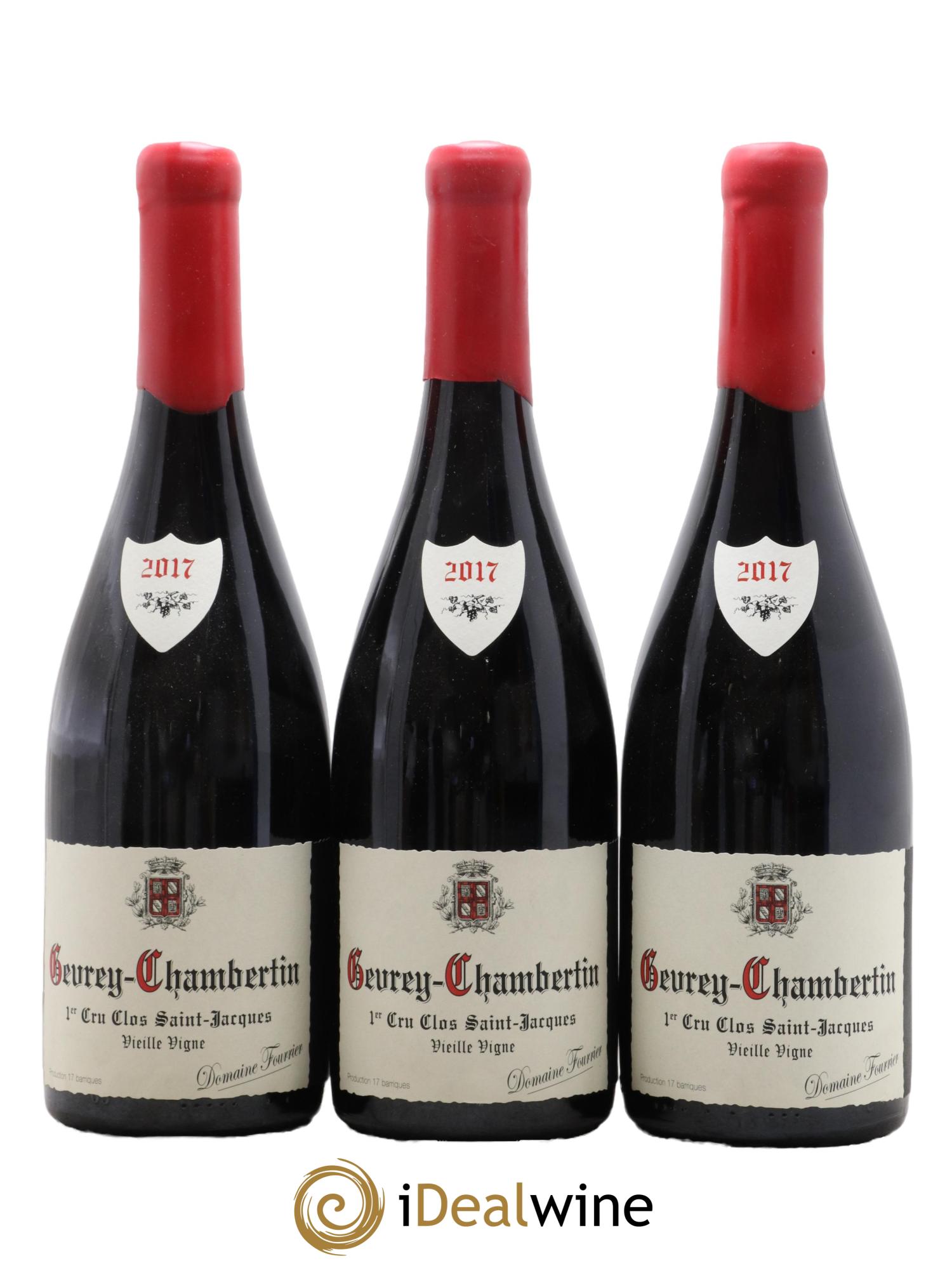 Gevrey-Chambertin 1er Cru Clos Saint-Jacques Vieille Vigne Fourrier (Domaine) 2017 - Lot de 3 bouteilles - 0