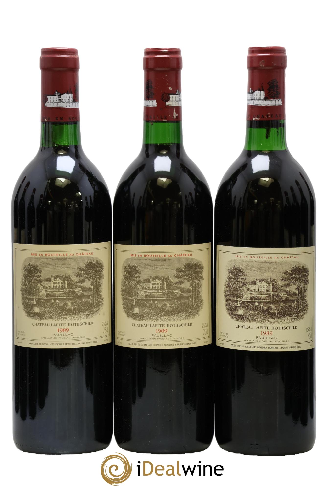 Château Lafite Rothschild 1er Grand Cru Classé 1989 - Lot de 12 bouteilles - 1