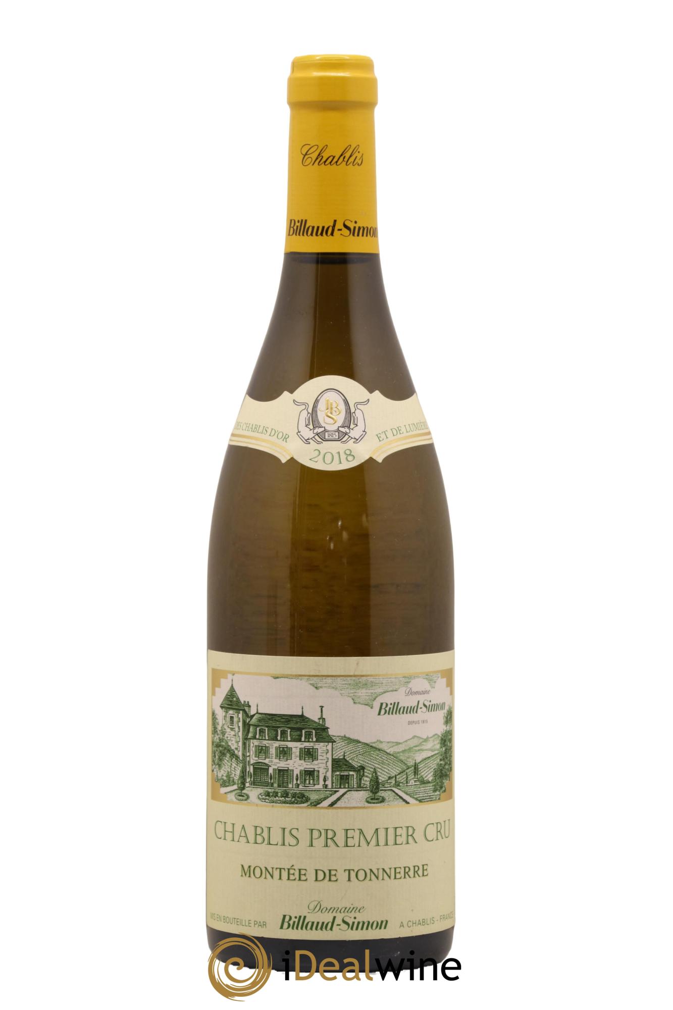 Chablis 1er Cru Montée de Tonnerre Billaud-Simon (Domaine) 2018 - Lot de 1 bouteille - 0