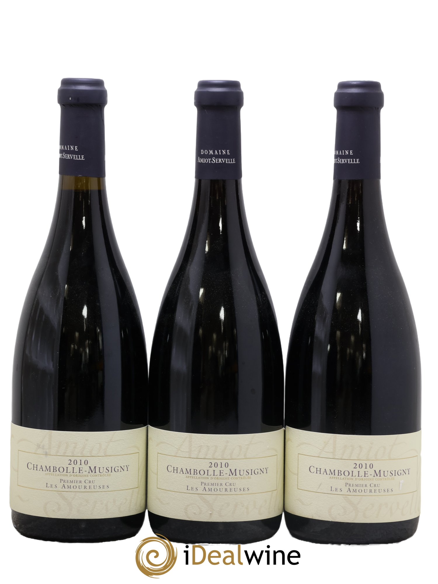 Chambolle-Musigny 1er Cru Les Amoureuses Amiot-Servelle 2010 - Lot de 3 bouteilles - 0