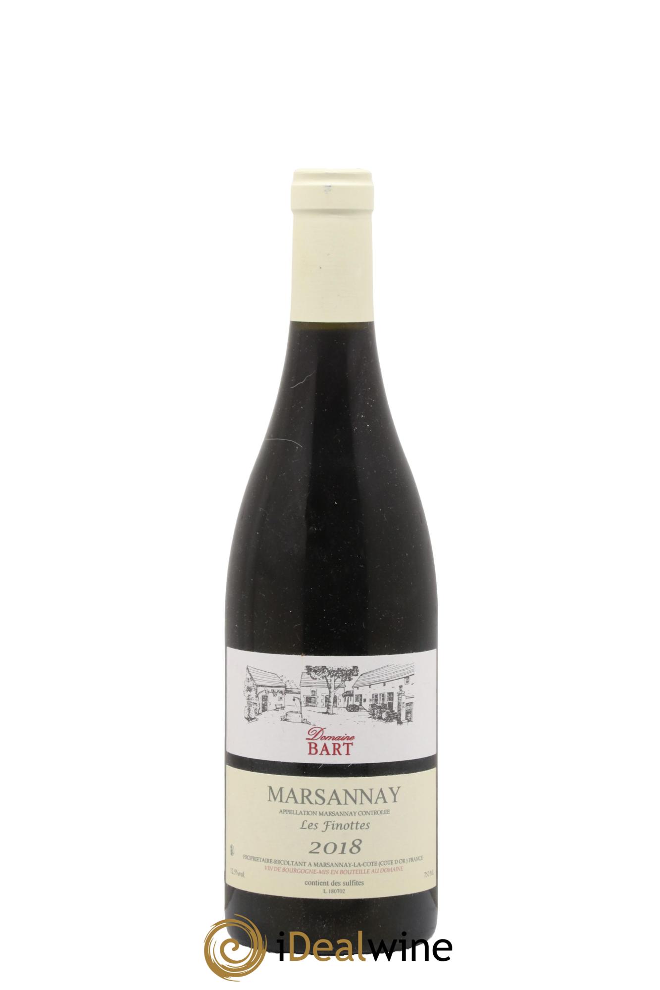 Marsannay Les Finottes Bart (Domaine) 2018 - Lot de 1 bouteille - 0