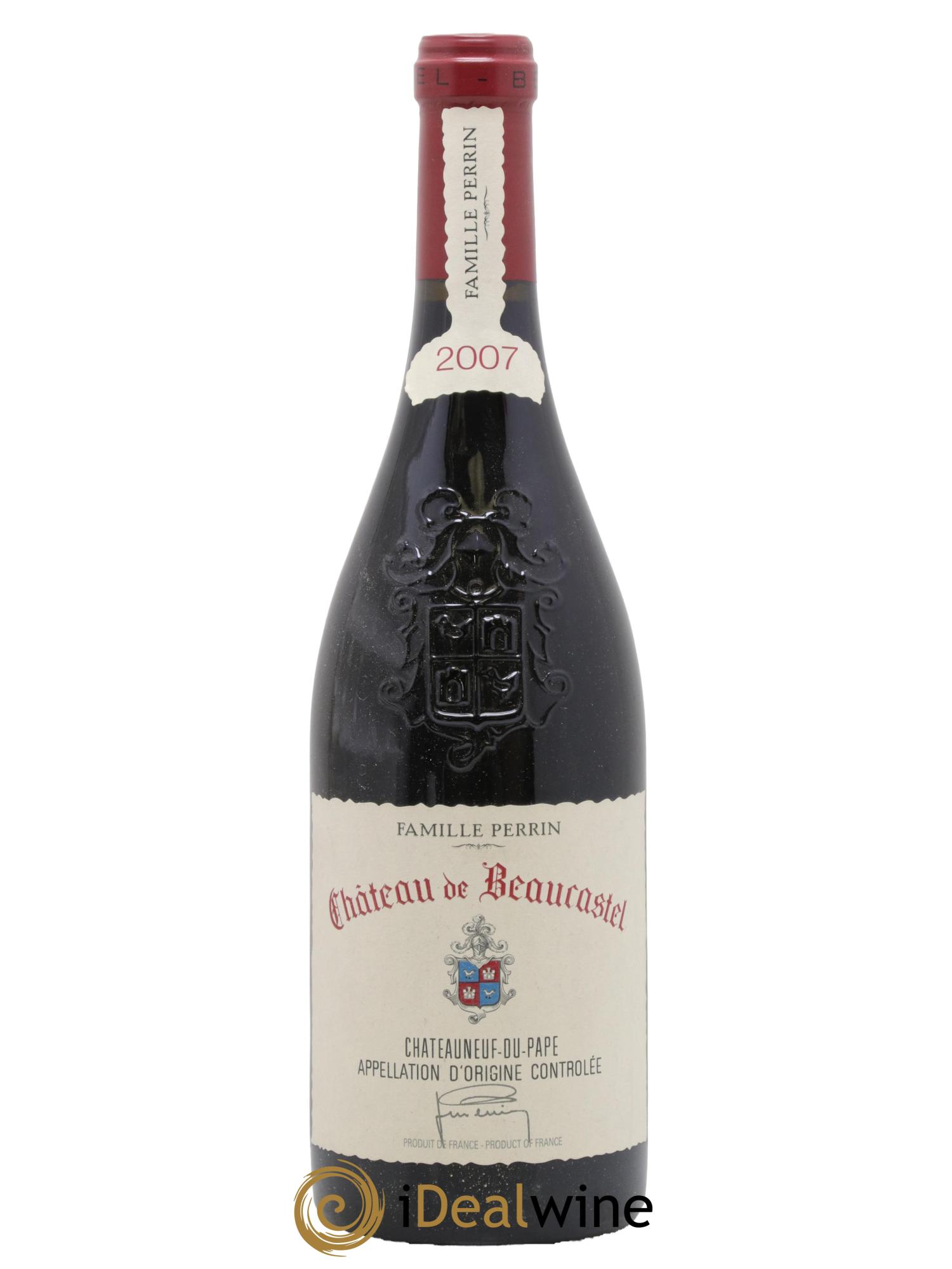 Châteauneuf-du-Pape Château de Beaucastel Famille Perrin 2007 - Lot de 1 bouteille - 0
