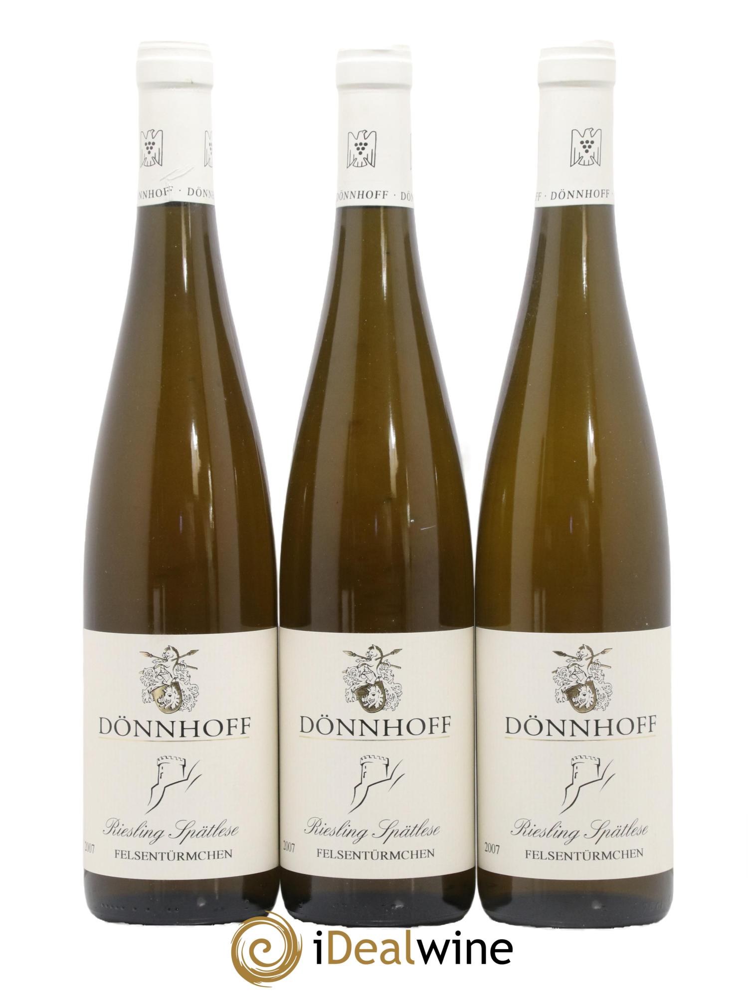 Allemagne Nahe Riesling Dönnhoff Felsentürmchen Spätlese 2007 - Posten von 3 Flaschen - 0