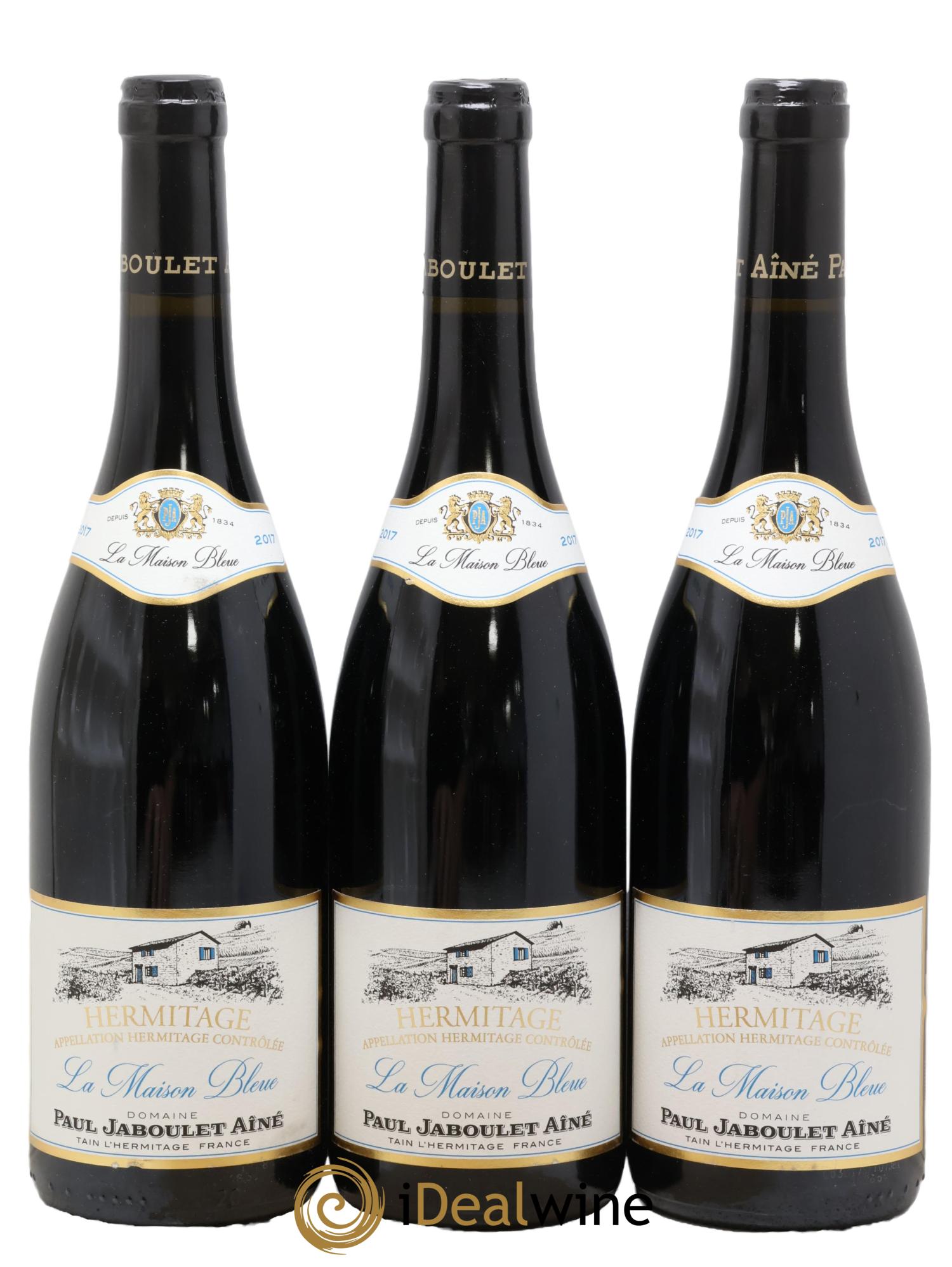 Hermitage La Maison Bleue Paul Jaboulet Ainé 2017 - Lot de 3 bouteilles - 0