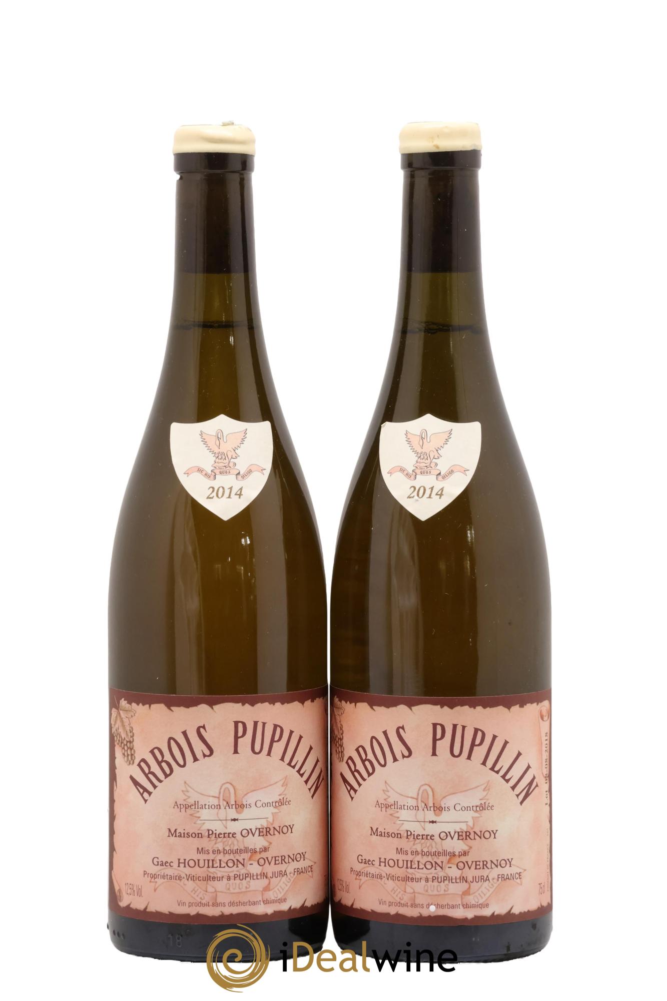 Arbois-Pupillin Chardonnay (cire blanche) Overnoy-Houillon (Domaine) 2014 - Lotto di 2 bottiglie - 0