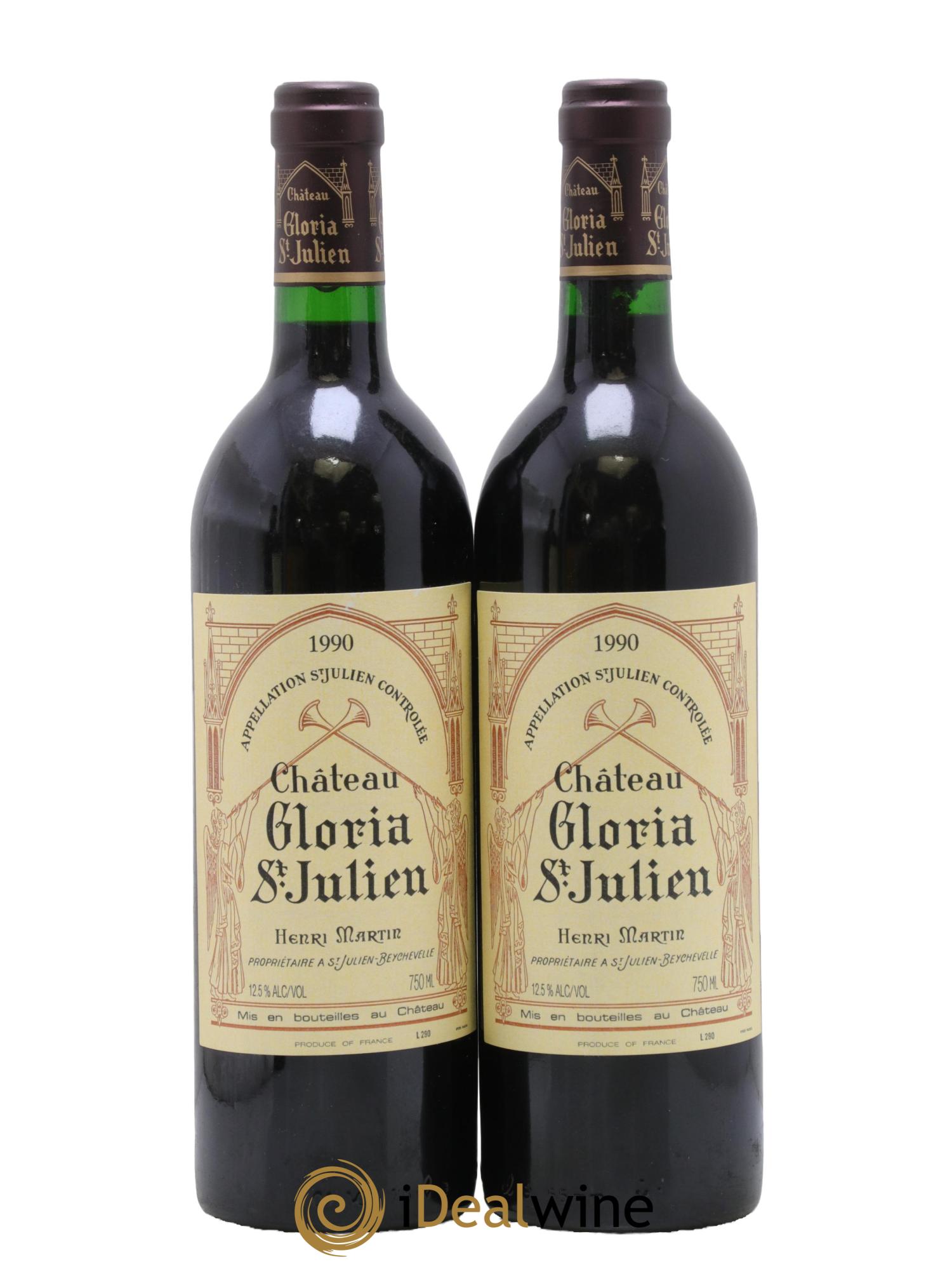 Château Gloria 1990 - Posten von 2 Flaschen - 0