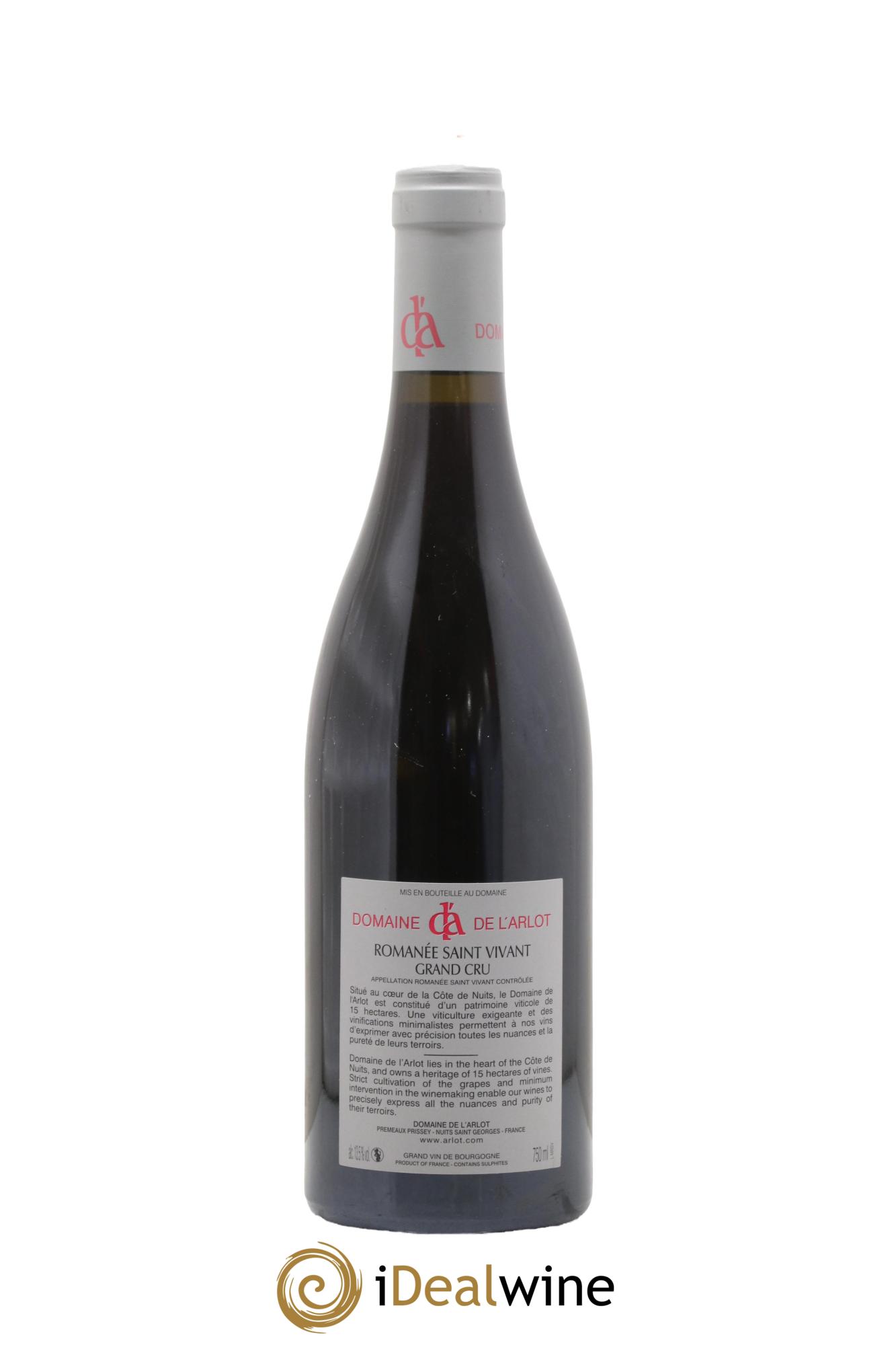 Romanée-Saint-Vivant Grand Cru Domaine de l'Arlot 2017 - Lot de 1 bouteille - 1