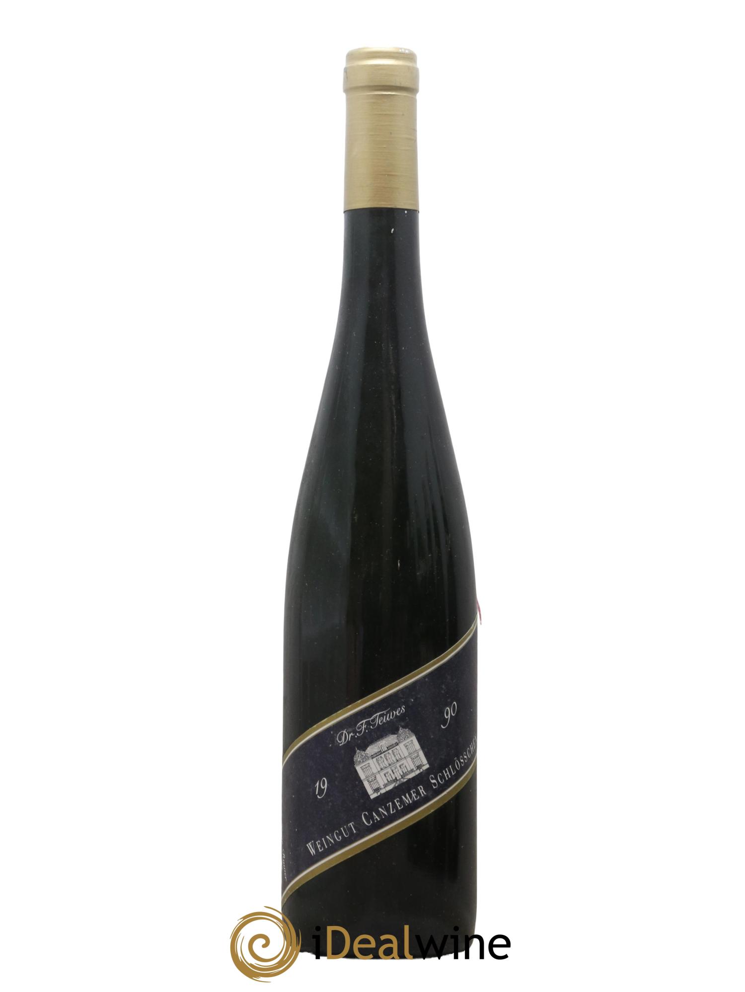 Allemagne Mosel-Saar Spatlese trocken Horecker Canzemer Schlosschen Weingut Dr f Teiwes 1990 - Lot de 1 bouteille - 0