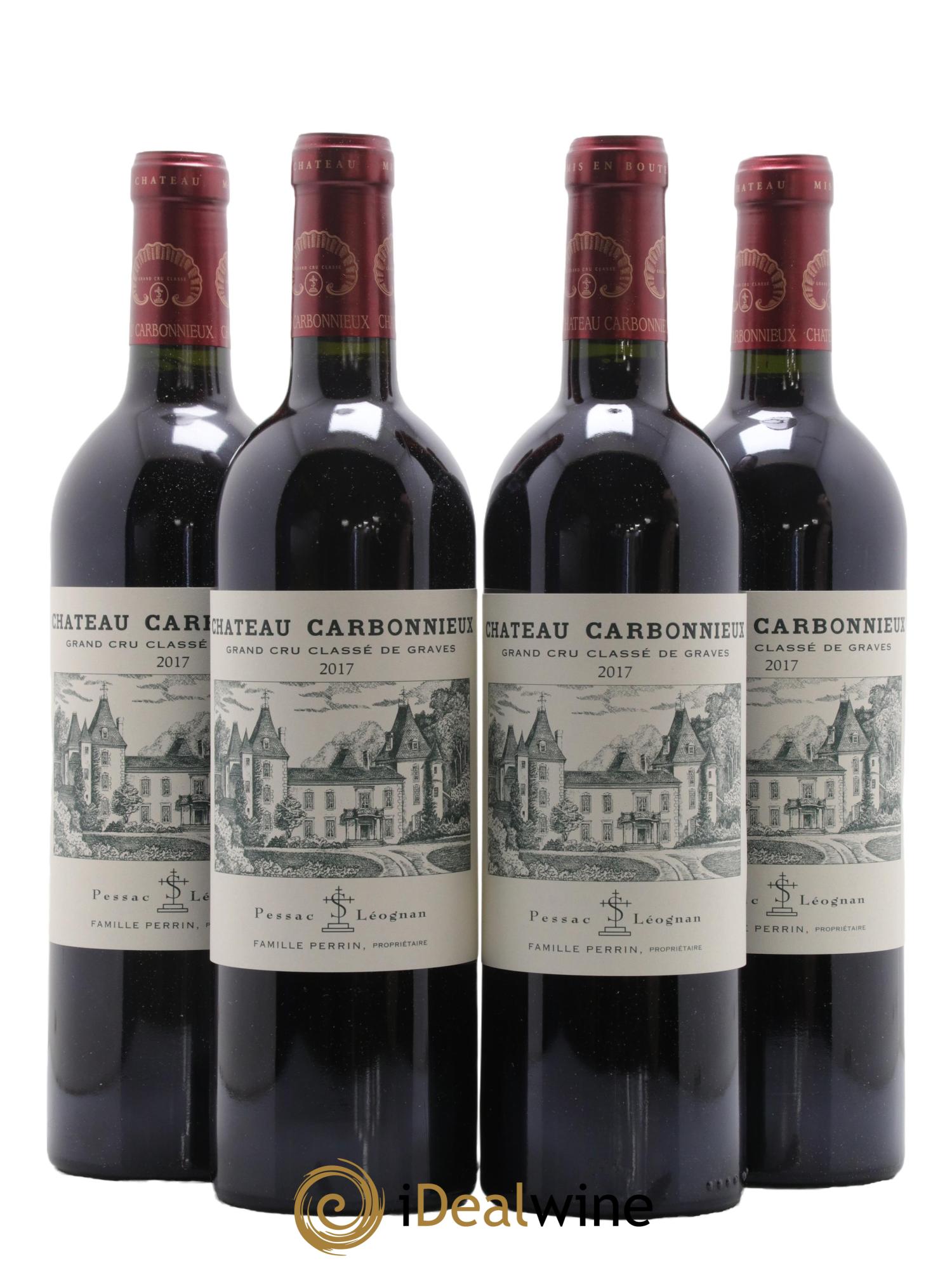 Château Carbonnieux Cru Classé de Graves 2017 - Lot de 4 bouteilles - 0