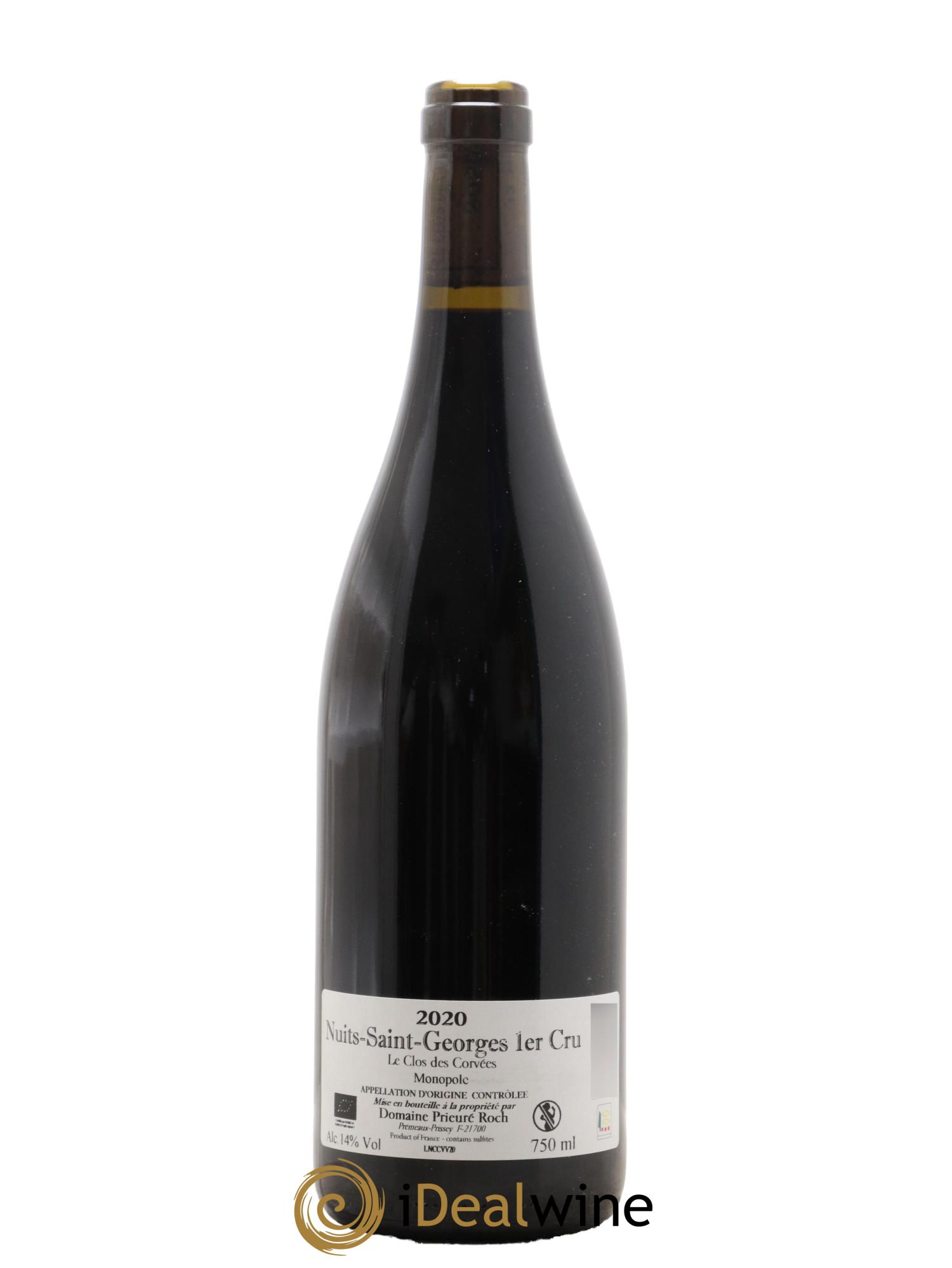 Nuits-Saint-Georges 1er Cru Le Clos des Corvées Vieilles Vignes Prieuré Roch 2020 - Lot de 1 bouteille - 1
