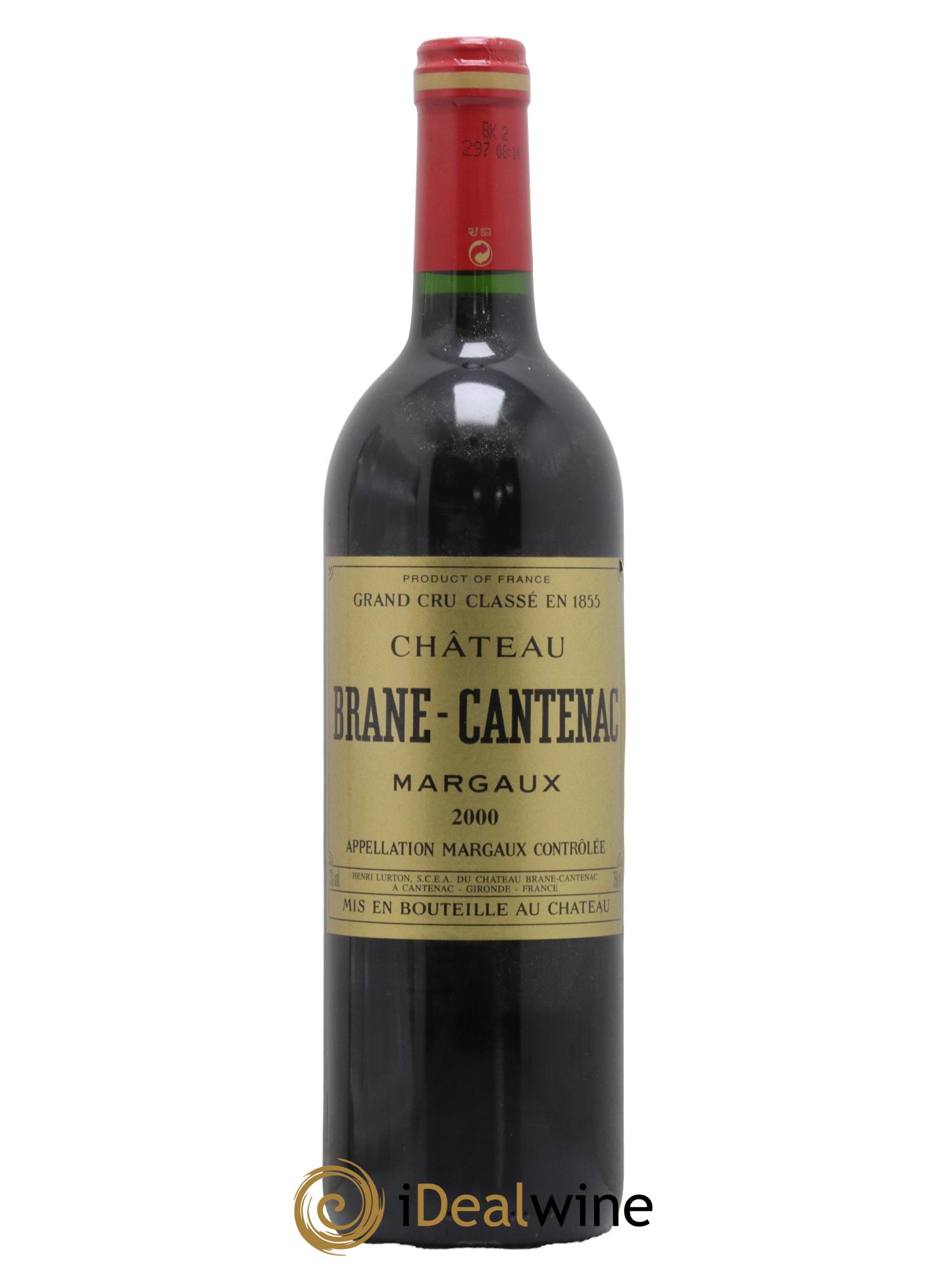 Château Brane Cantenac 2ème Grand Cru Classé 2000 - Lot de 1 bouteille - 0
