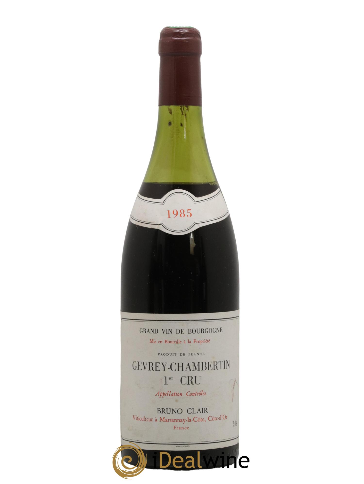 Gevrey-Chambertin 1er Cru Bruno Clair 1985 - Lot de 1 bouteille - 0