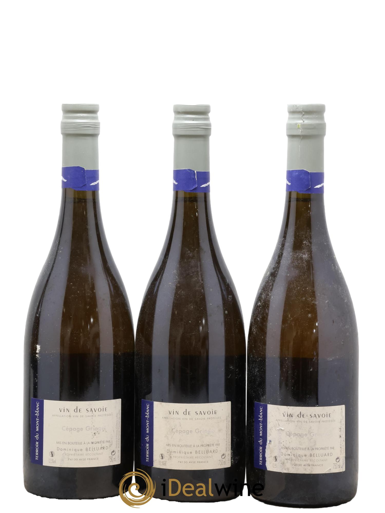 Vin de Savoie Les Alpes Domaine Belluard  2018 - Lot of 3 bottles - 1