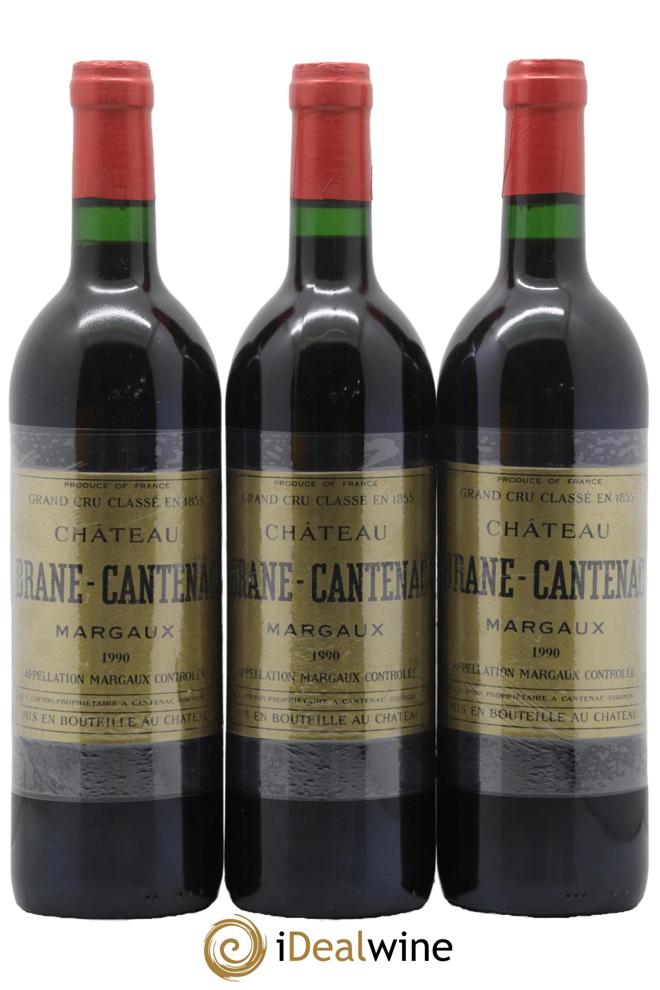 Château Brane Cantenac 2ème Grand Cru Classé 1990 - Lot de 12 bouteilles - 3