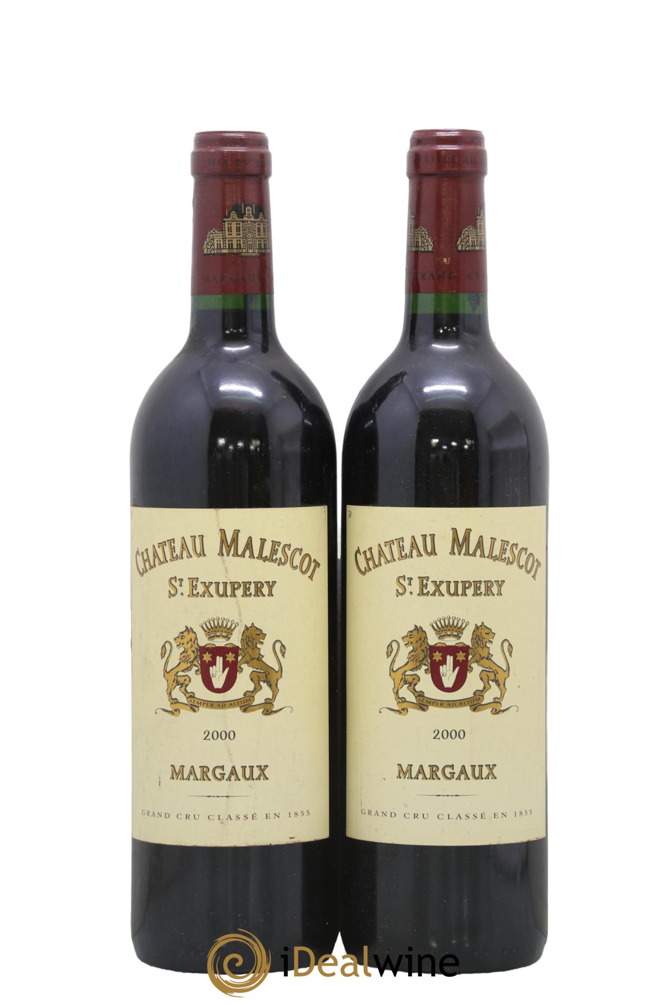 Château Malescot Saint-Exupéry 3ème Grand Cru Classé 2000 - Lot de 2 bouteilles - 0