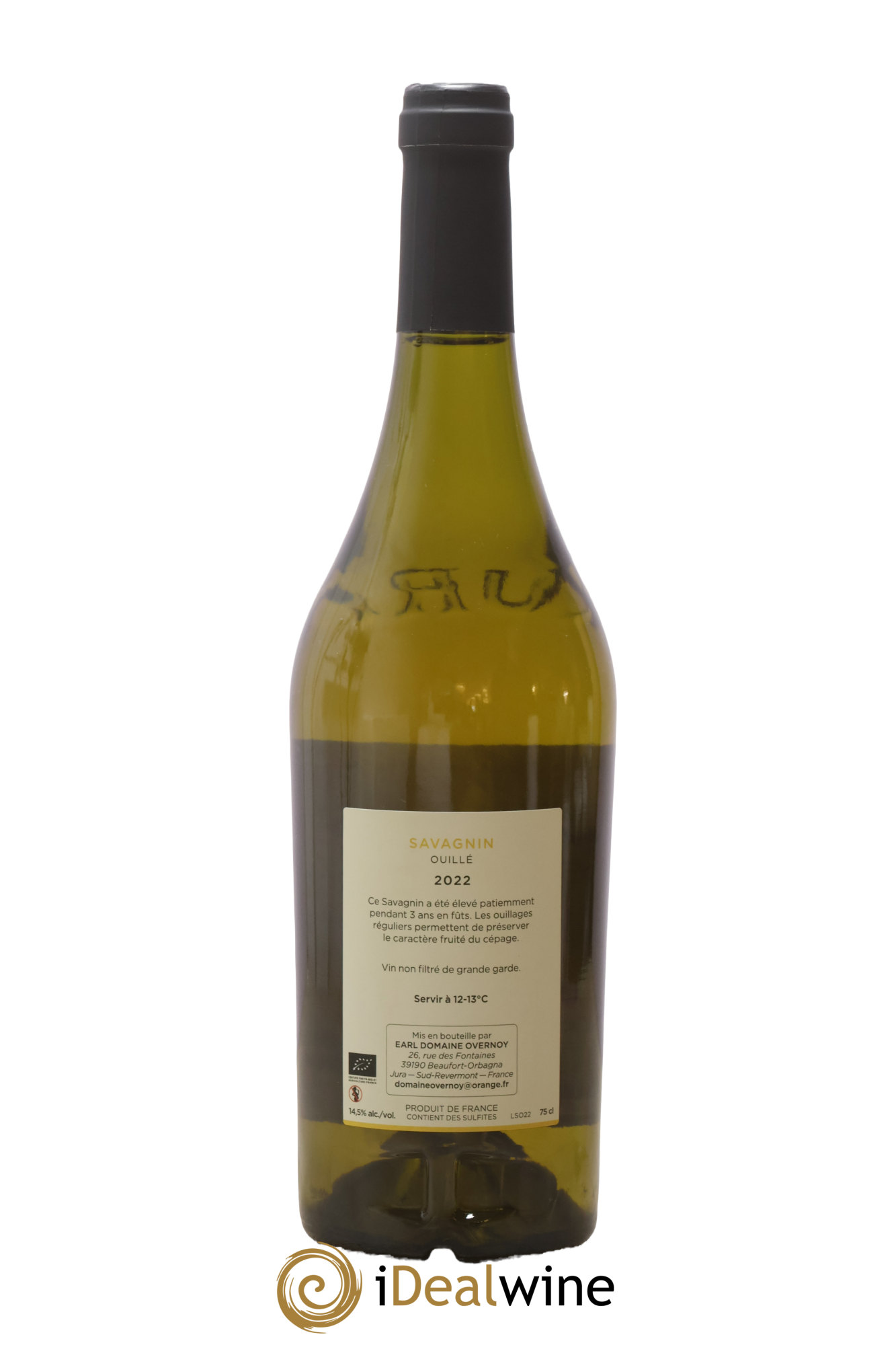 Côtes du Jura Savagnin Ouillé 3 ans Guillaume Overnoy 2022 - Lot of 1 bottle - 1