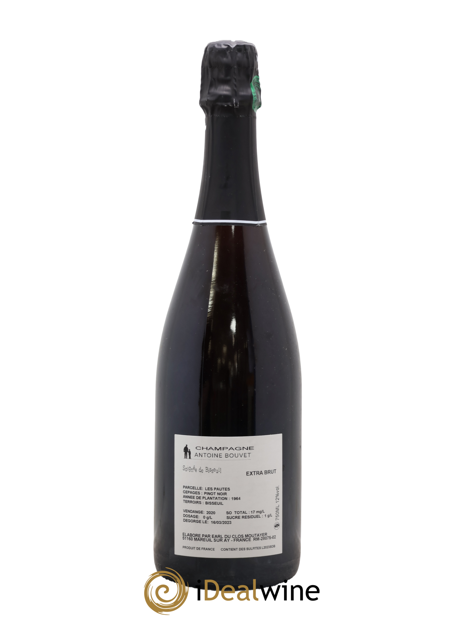 Saignée de Bisseuil les Pautes Extra-Brut Antoine Bouvet 2020 - Posten von 1 Flasche - 1