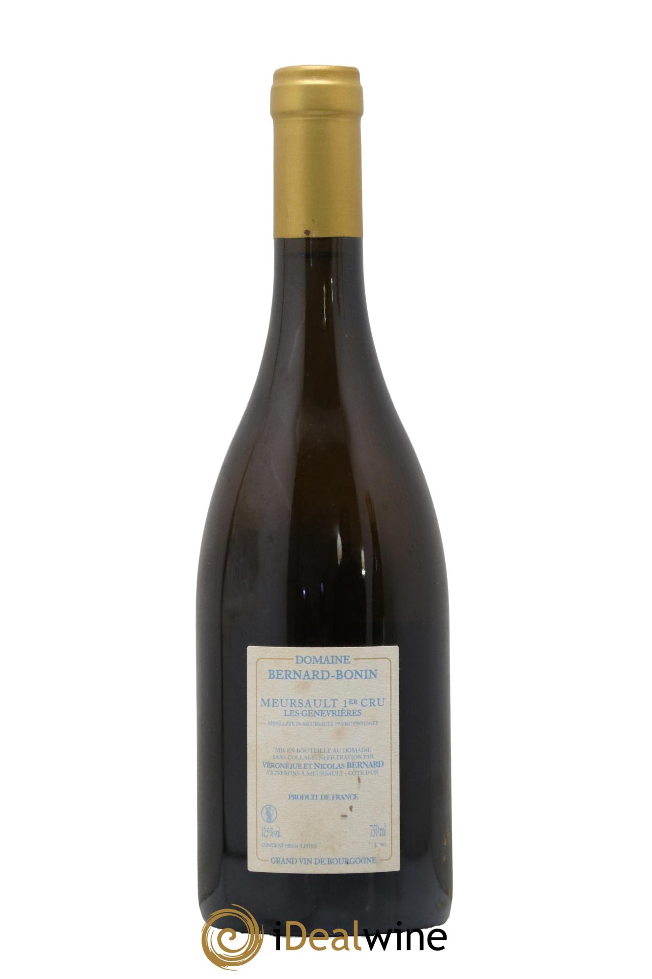 Meursault 1er Cru Les Genevrières Bernard Bonin 2016 - Lot of 1 bottle - 1