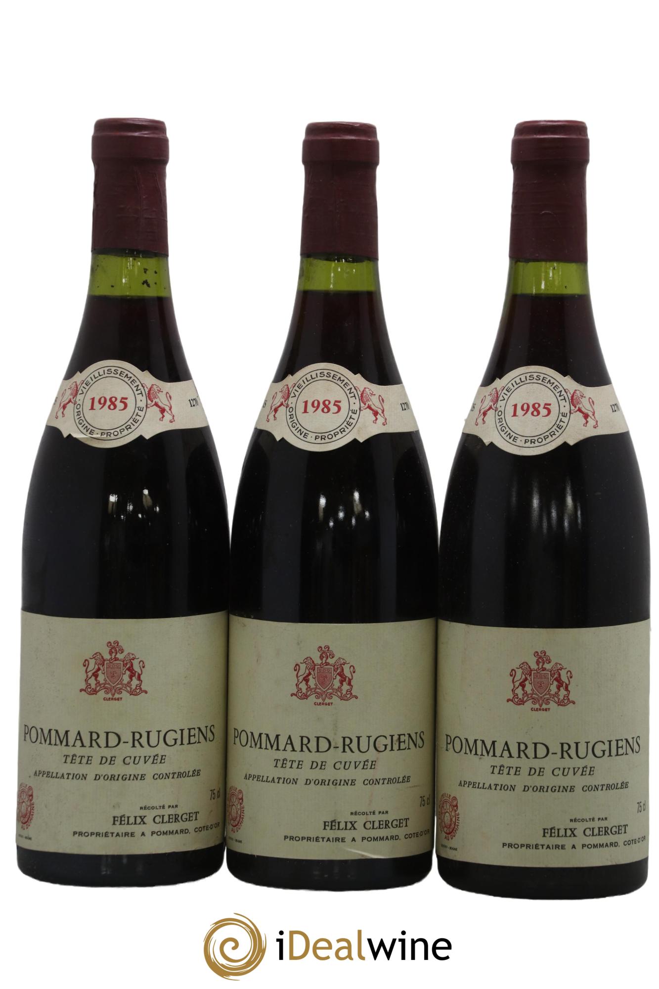 Pommard Rugiens Clerget 1985 - Posten von 3 Flaschen - 0