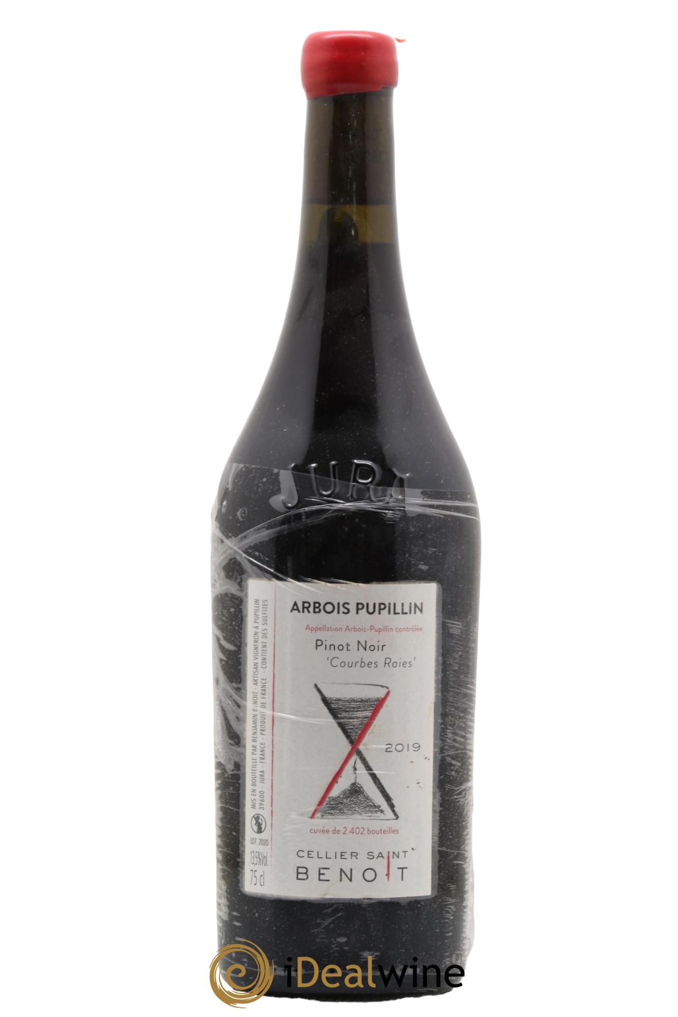 Arbois-Pupillin Pinot Noir Courbes Raies Cellier Saint Benoît 2019 - Lot de 1 bouteille - 0