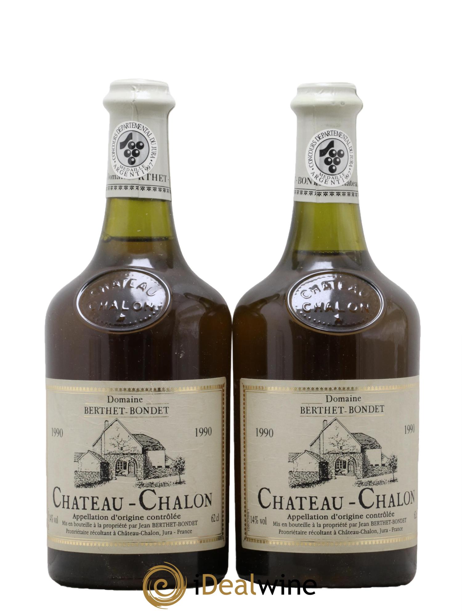 Château-Chalon Berthet-Bondet 1990 - Lot de 2 clavelins - 0