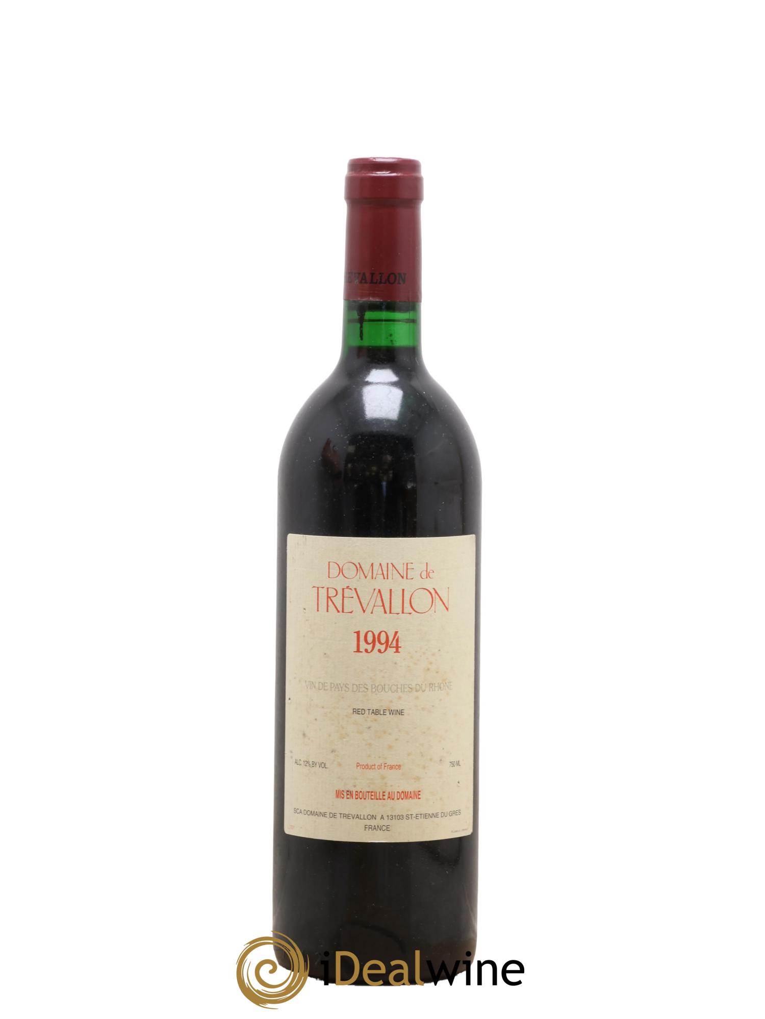 VDP Bouches du Rhône Trévallon (Domaine de) Eloi Dürrbach 1994 - Lot de 1 bouteille - 0
