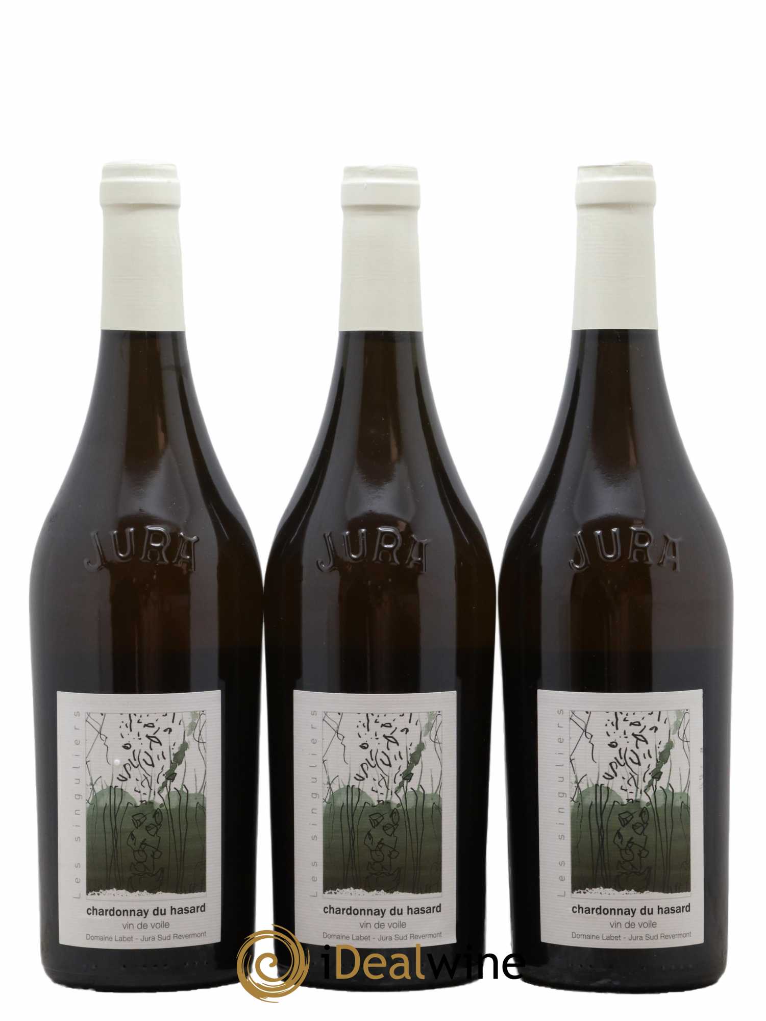 Côtes du Jura Vin de voile Chardonnay du Hasard Romain - Julien - Charline Labet 2015 - Lot de 3 bouteilles - 0