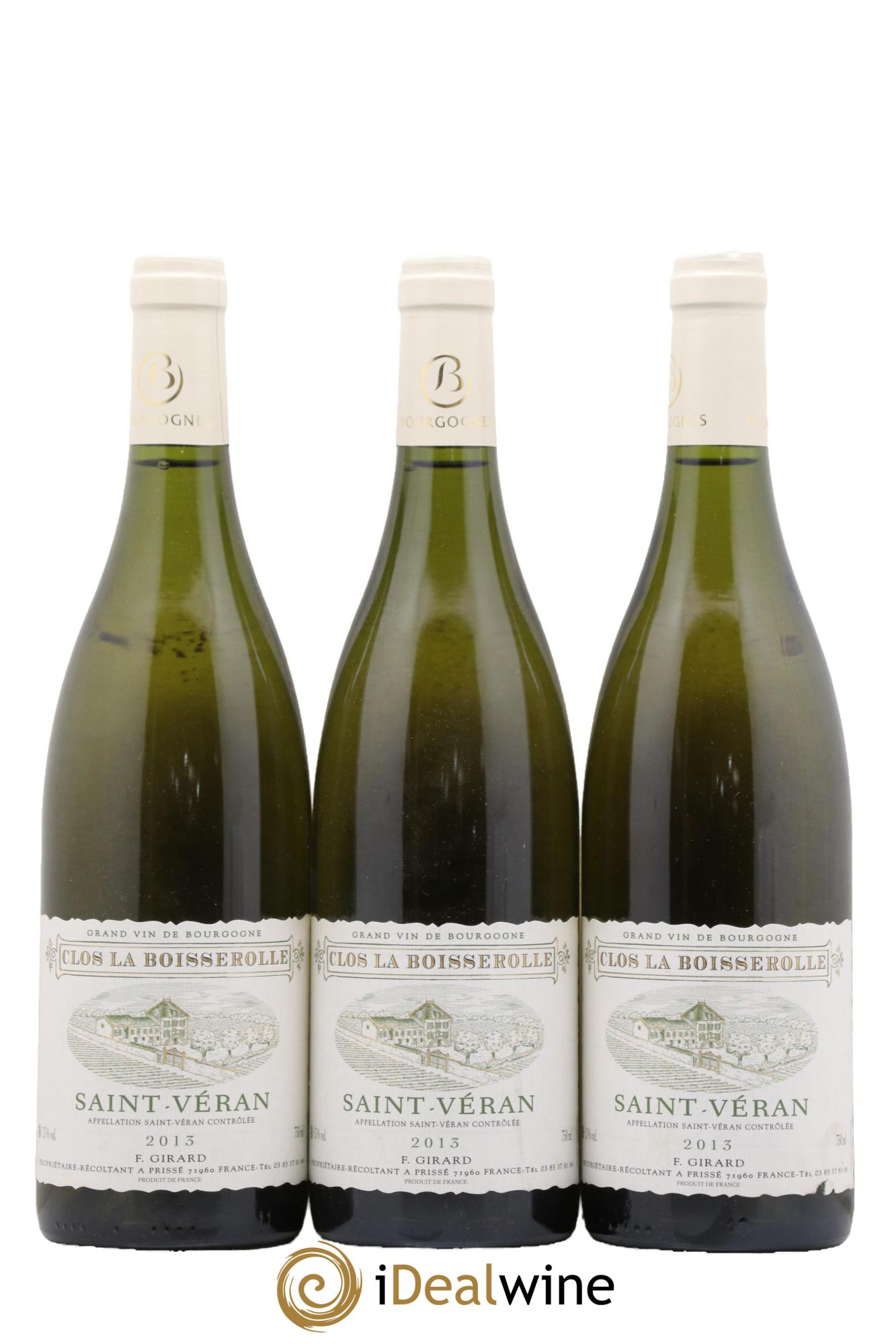 Saint-Véran Clos La Boisserolle F Girard 2013 - Lot de 3 bouteilles - 0