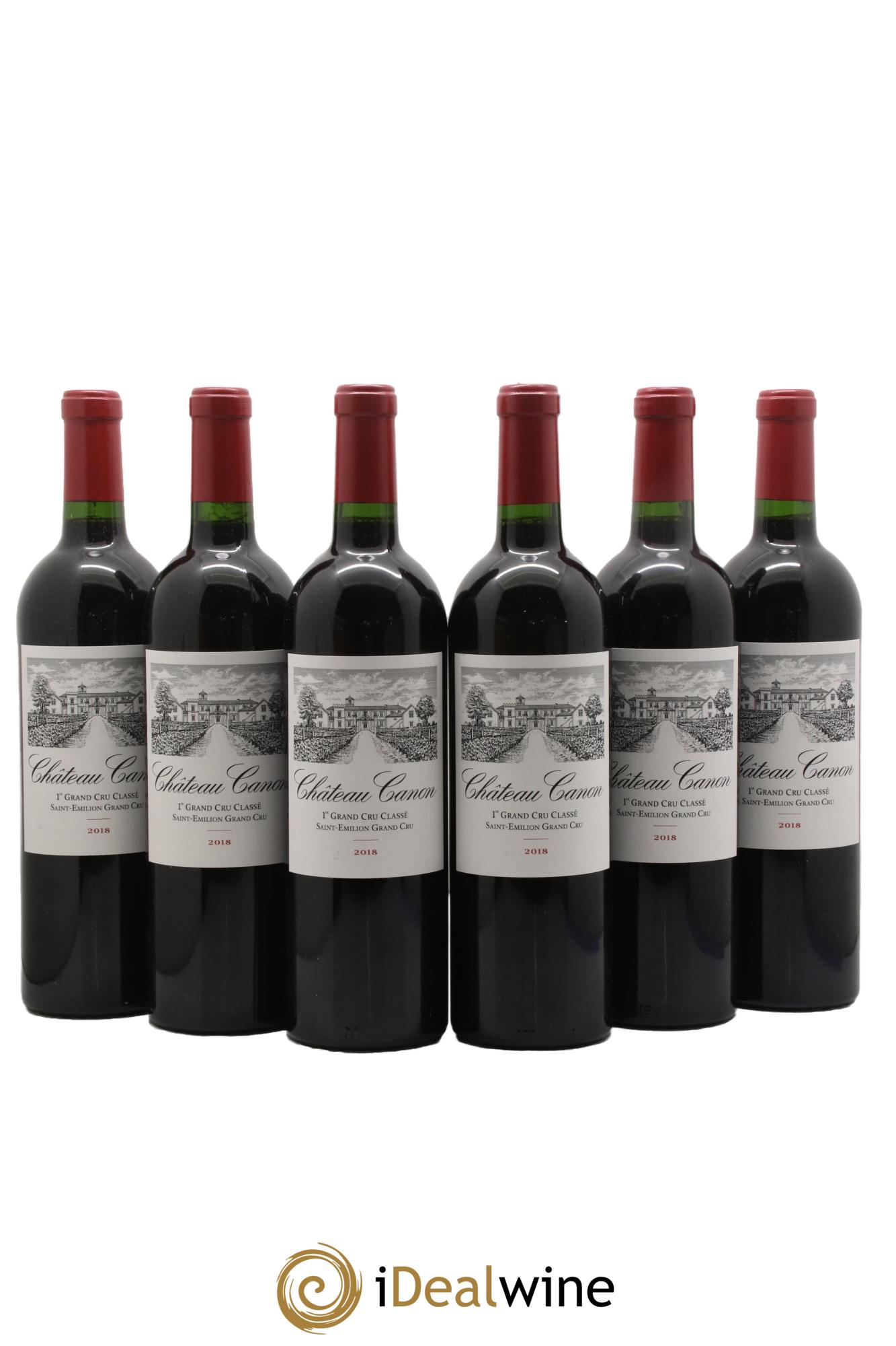 Château Canon 1er Grand Cru Classé B 2018 - Lot of 6 bottles - 0