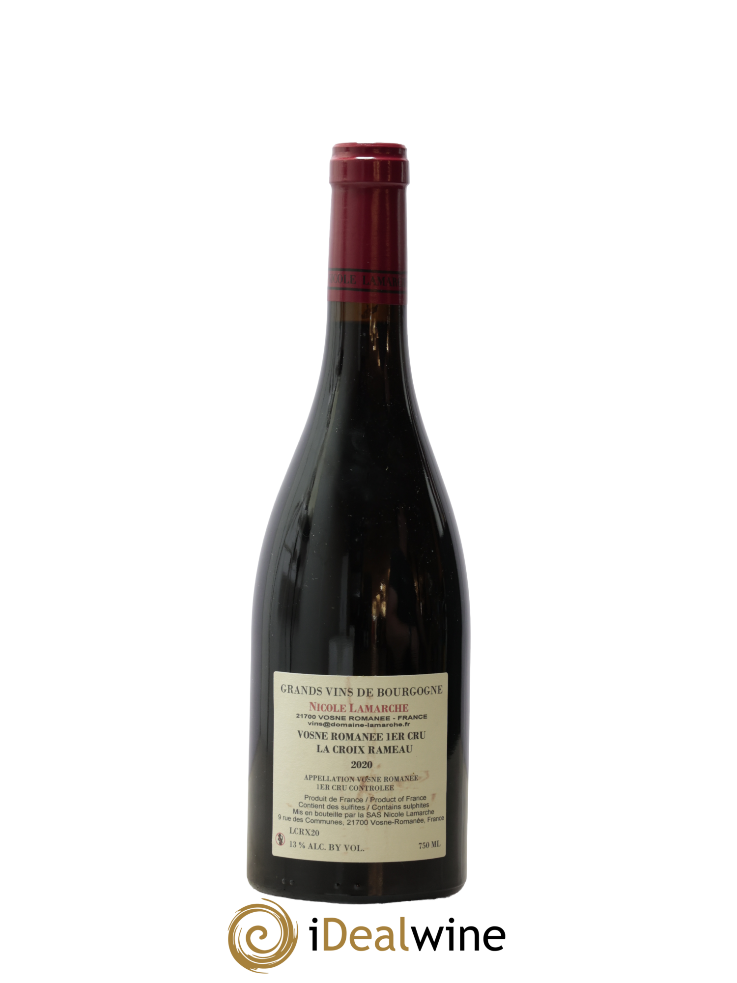 Vosne-Romanée 1er Cru La Croix Rameau Lamarche (Domaine) 2020 - Lot de 1 bouteille - 1