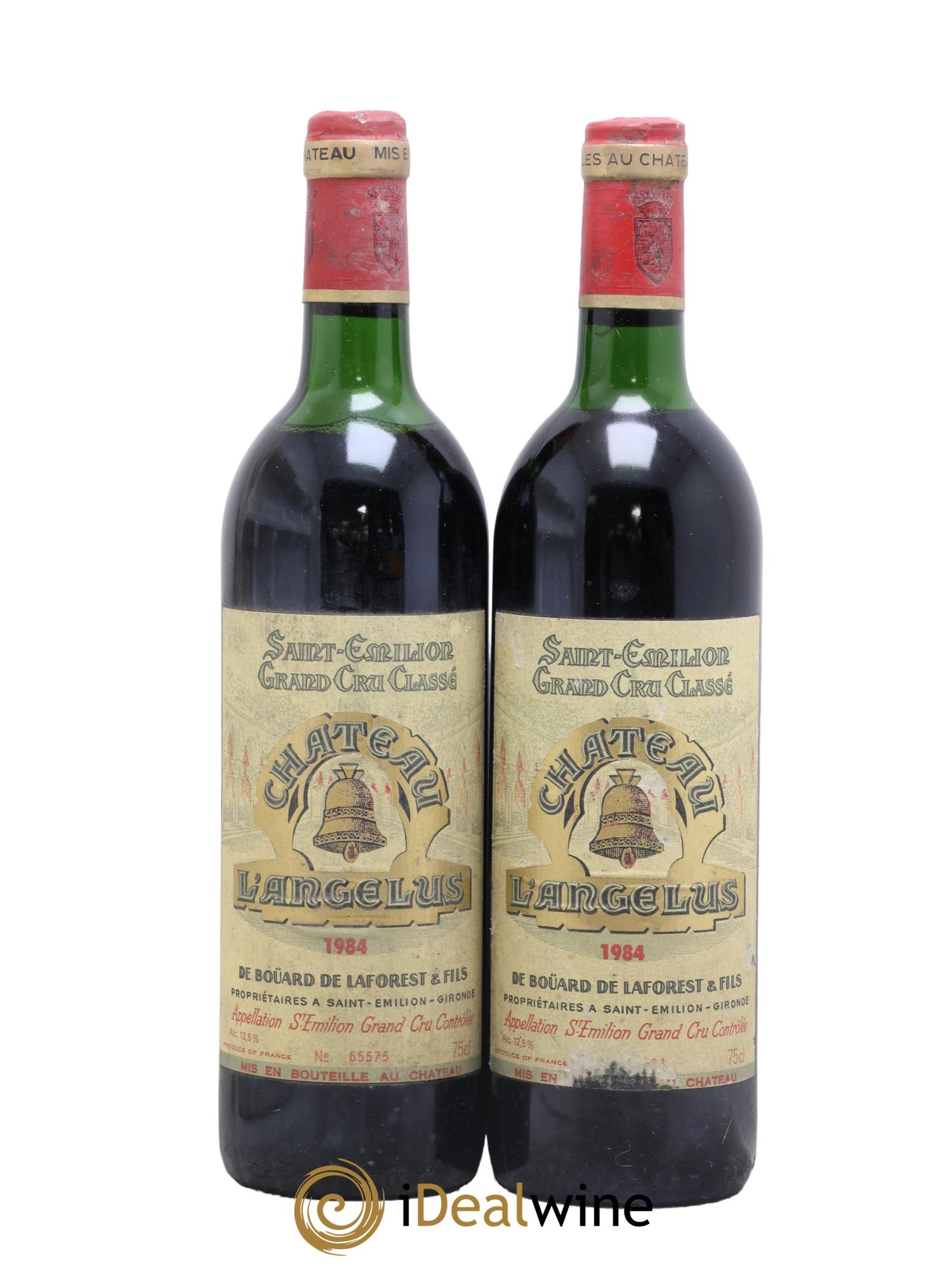 Château Angélus 1er Grand Cru Classé A 1984 - Lot de 2 bouteilles - 0