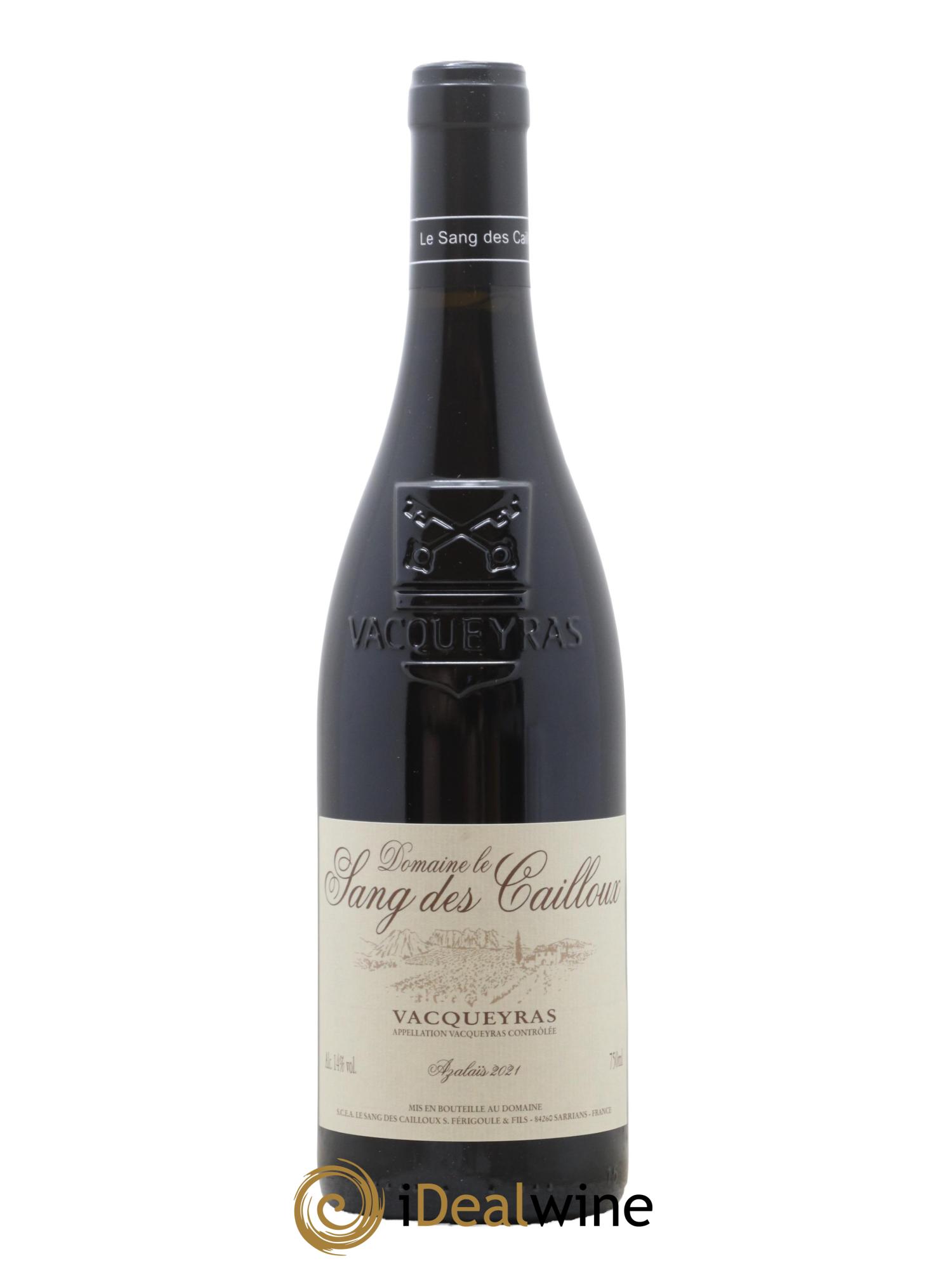 Vacqueyras Azalaïs Le Sang des Cailloux 2021 - Lot de 1 bouteille - 0