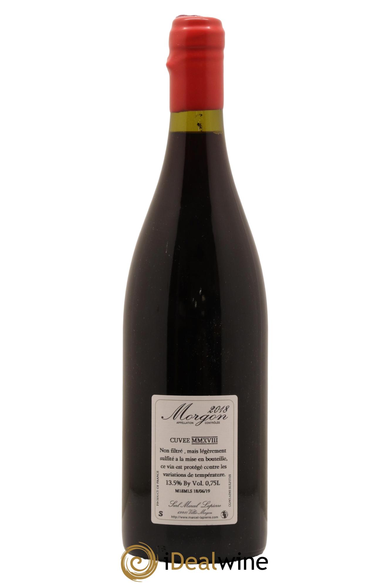 Morgon Cuvée Marcel Lapierre Marcel Lapierre (Domaine) 2018 - Lot de 1 bouteille - 1