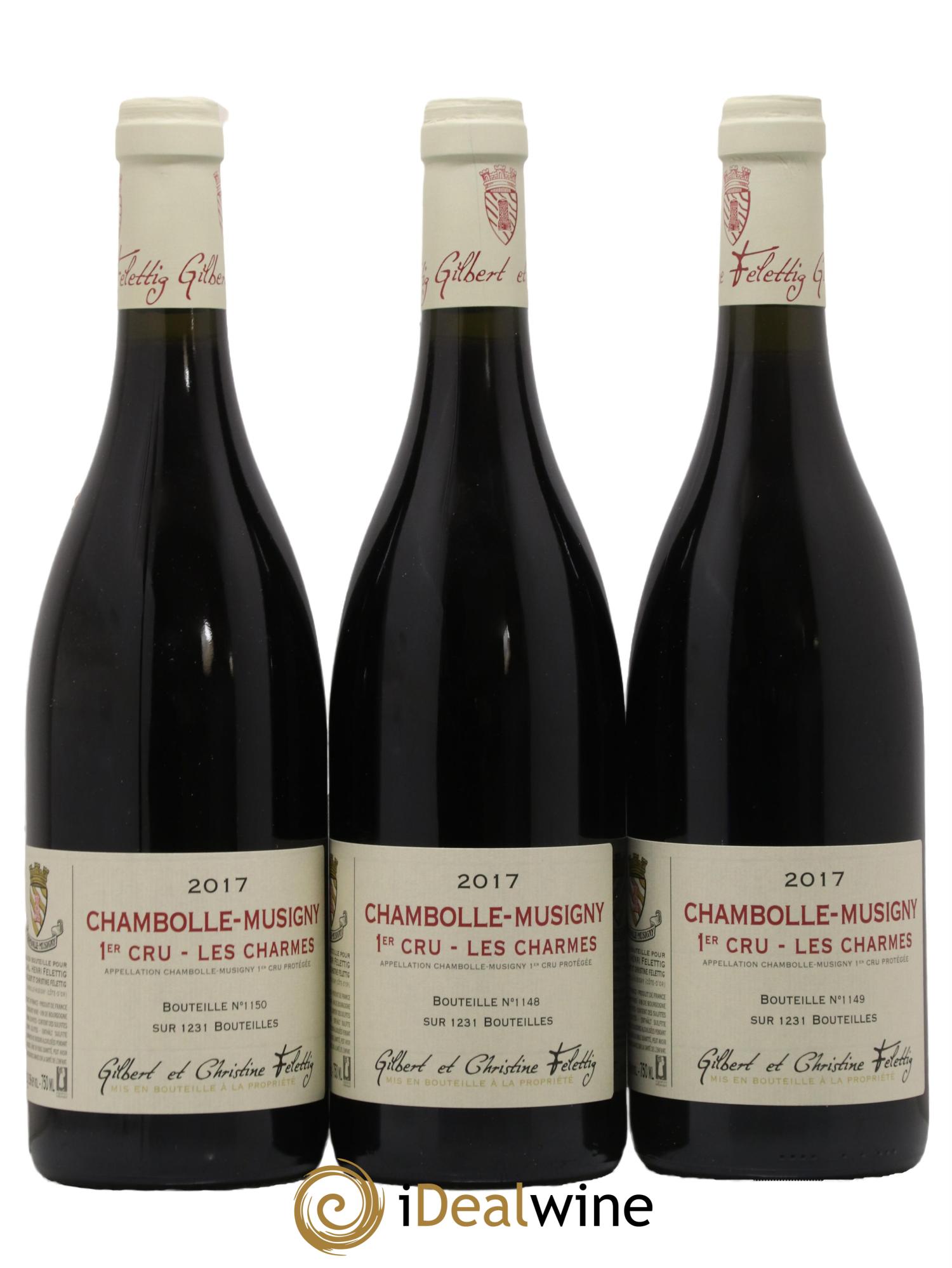 Chambolle-Musigny 1er Cru Les Charmes Felettig (Domaine) 2017 - Posten von 3 Flaschen - 0