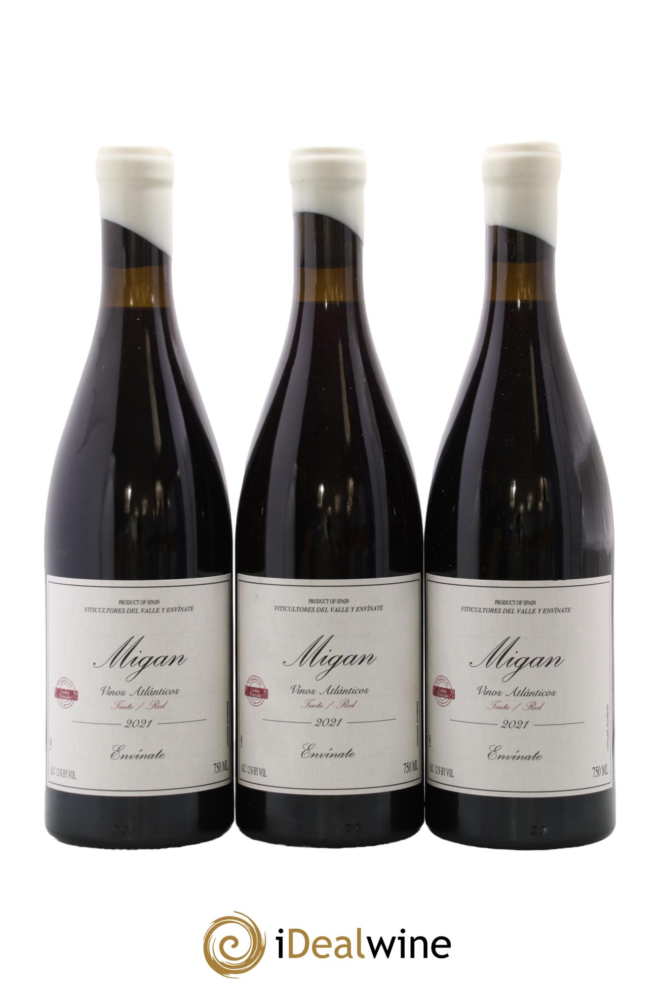 Vinos Atlanticos - Islas Canarias Migan Envinate 2021 - Lot de 3 bouteilles - 0