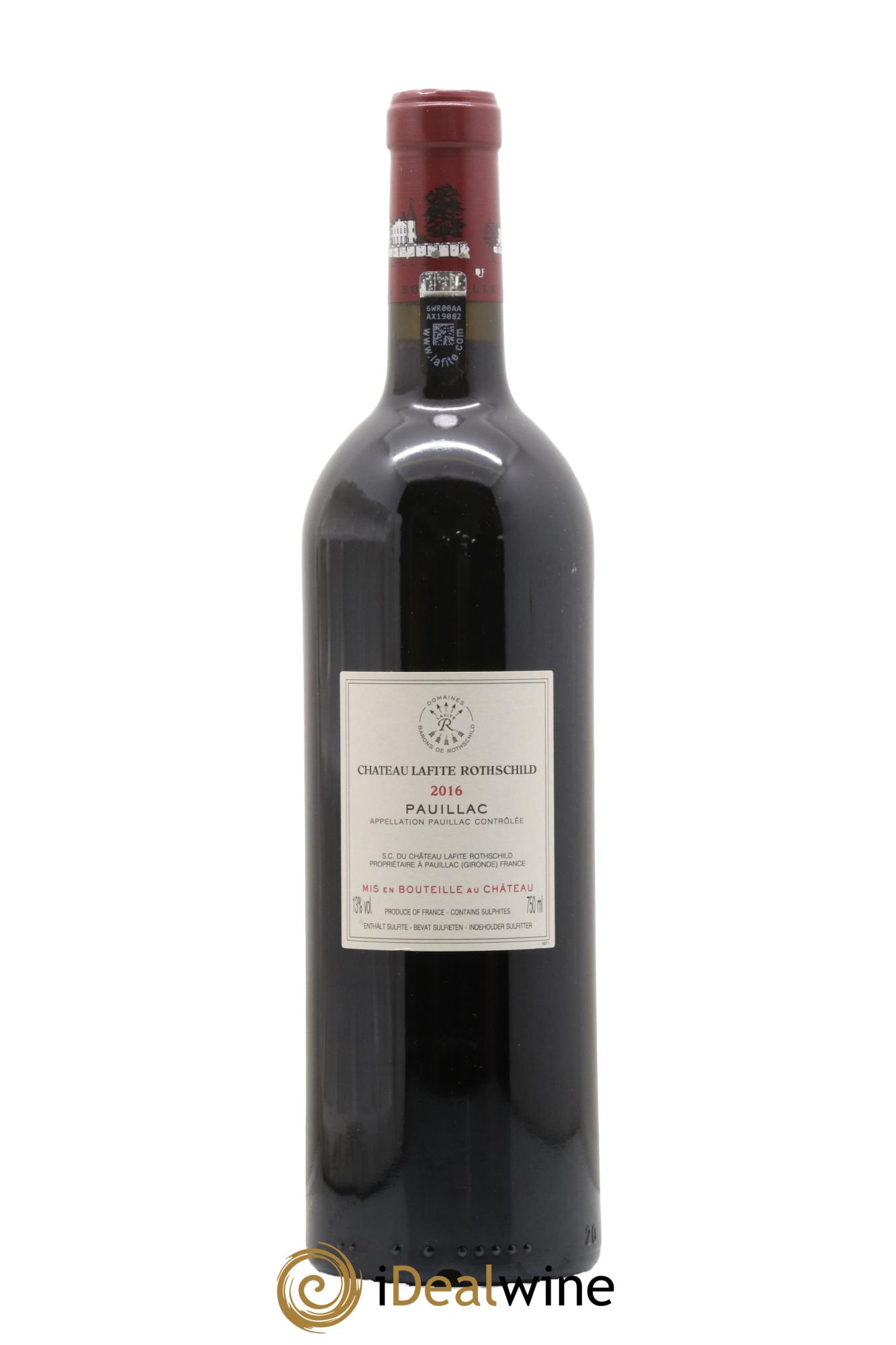 Château Lafite Rothschild 1er Grand Cru Classé 2016 - Lot de 1 bouteille - 1