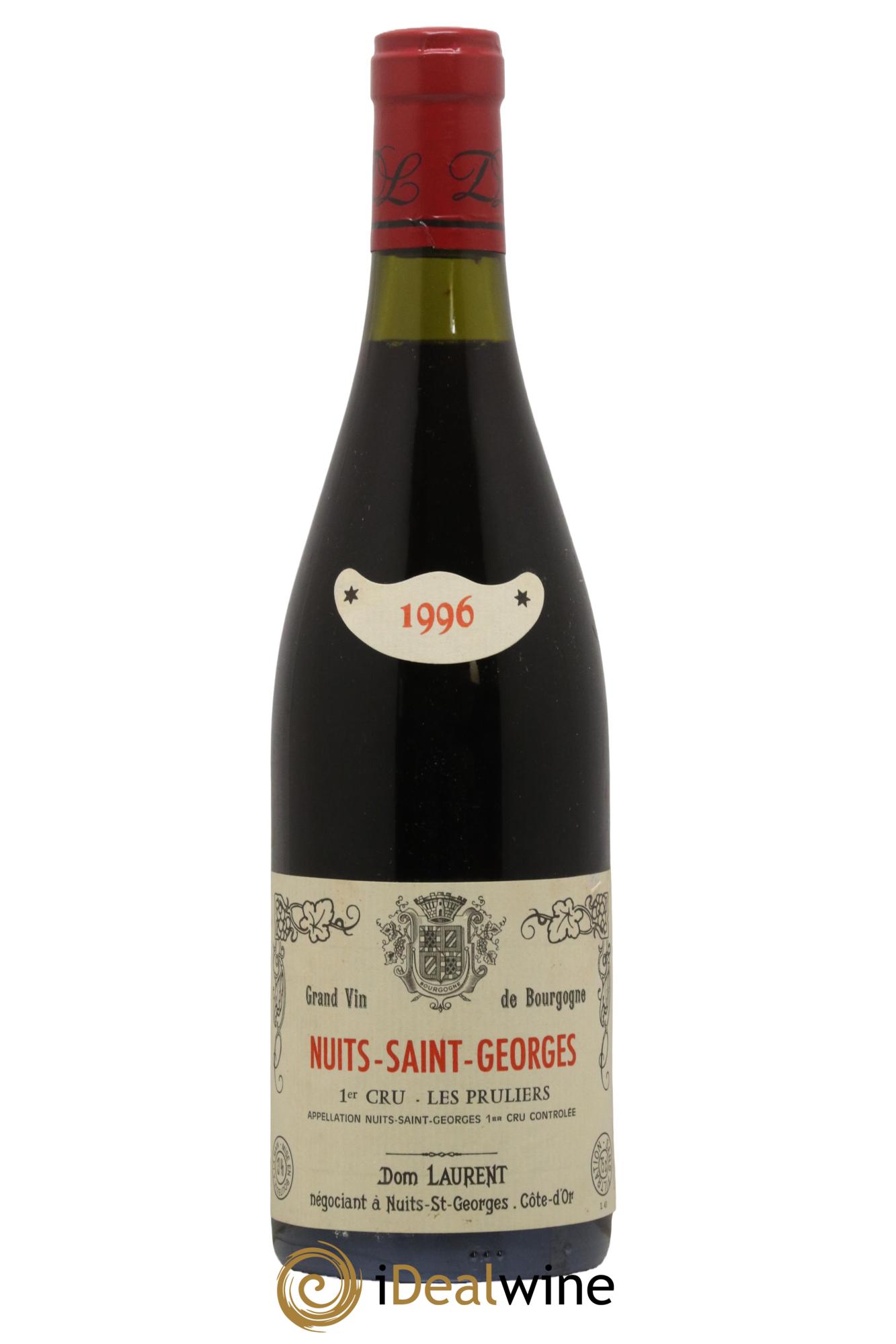 Nuits-Saint-Georges 1er Cru Les Pruliers Dominique Laurent 1996 - Lot de 1 bouteille - 0