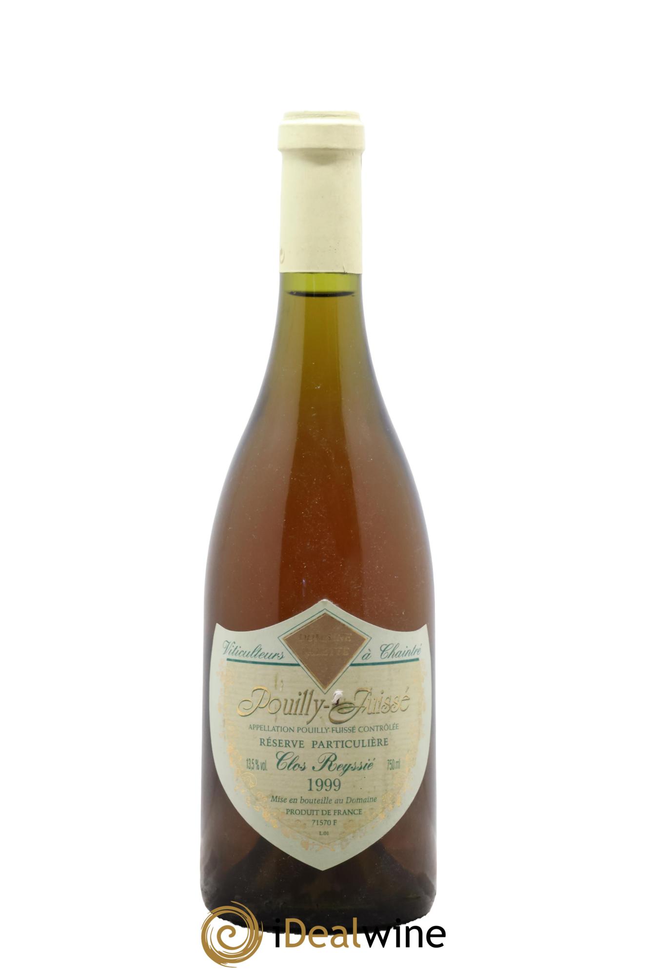 Pouilly-Fuissé Clos Reyssié Réserve Particulière Valette (Domaine) 1999 - Posten von 1 Flasche - 0