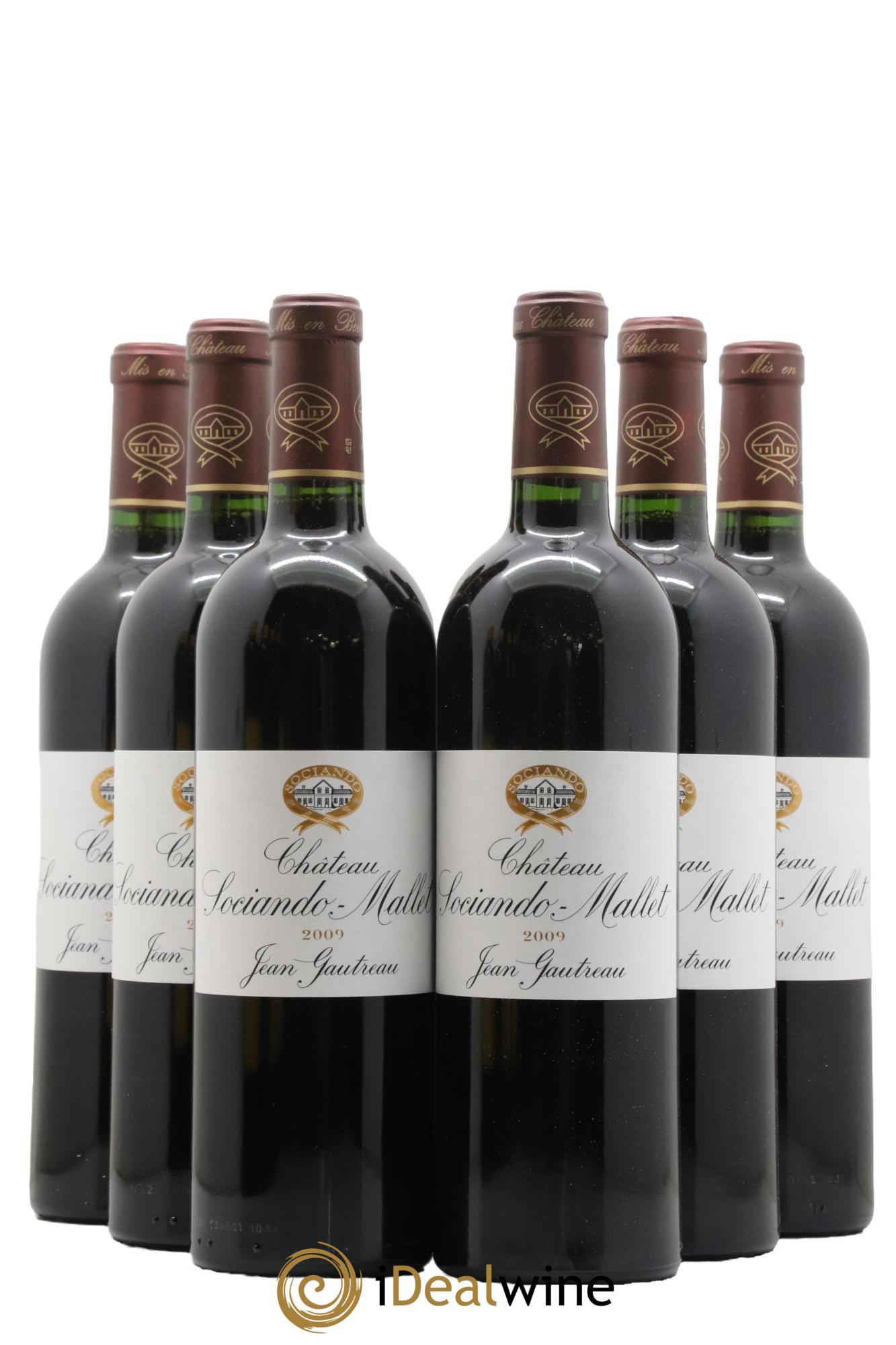 Château Sociando Mallet 2009 - Lot de 6 bouteilles - 0