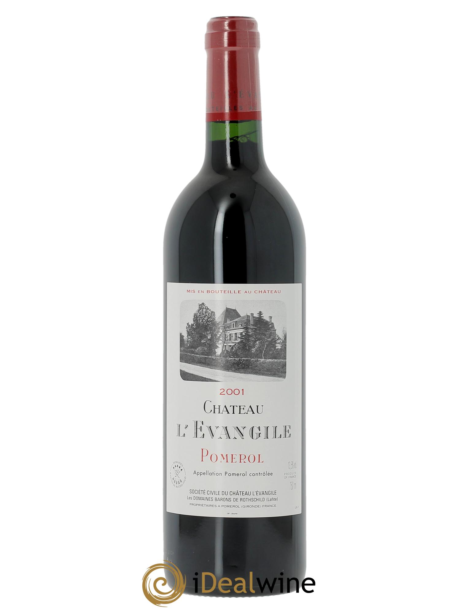 Château l' Évangile 2001 - Lot de 1 bouteille - 0