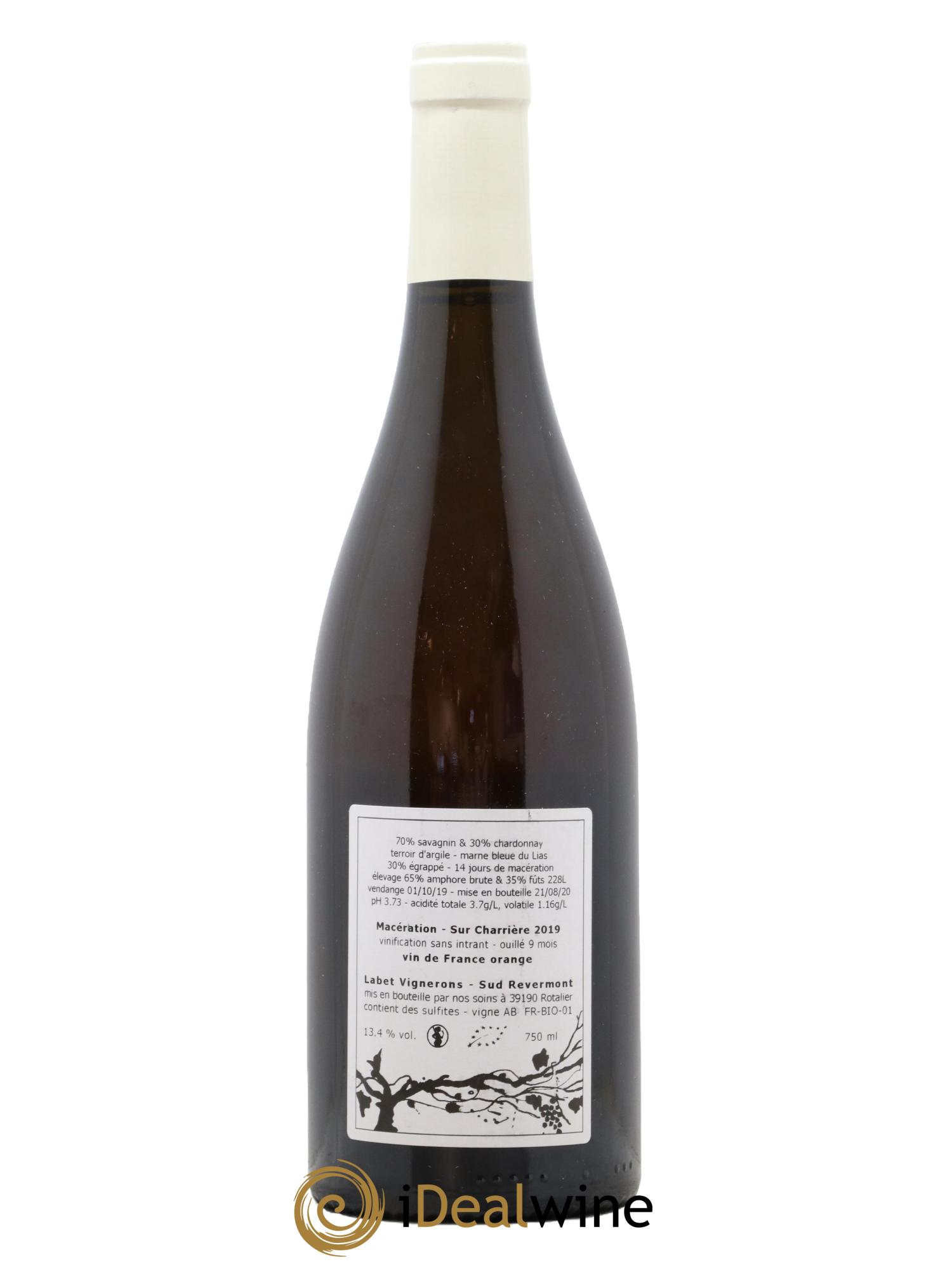 Vin de France Macération Sur Charrière Romain - Julien - Charline Labet 2019 - Lot de 1 bouteille - 1